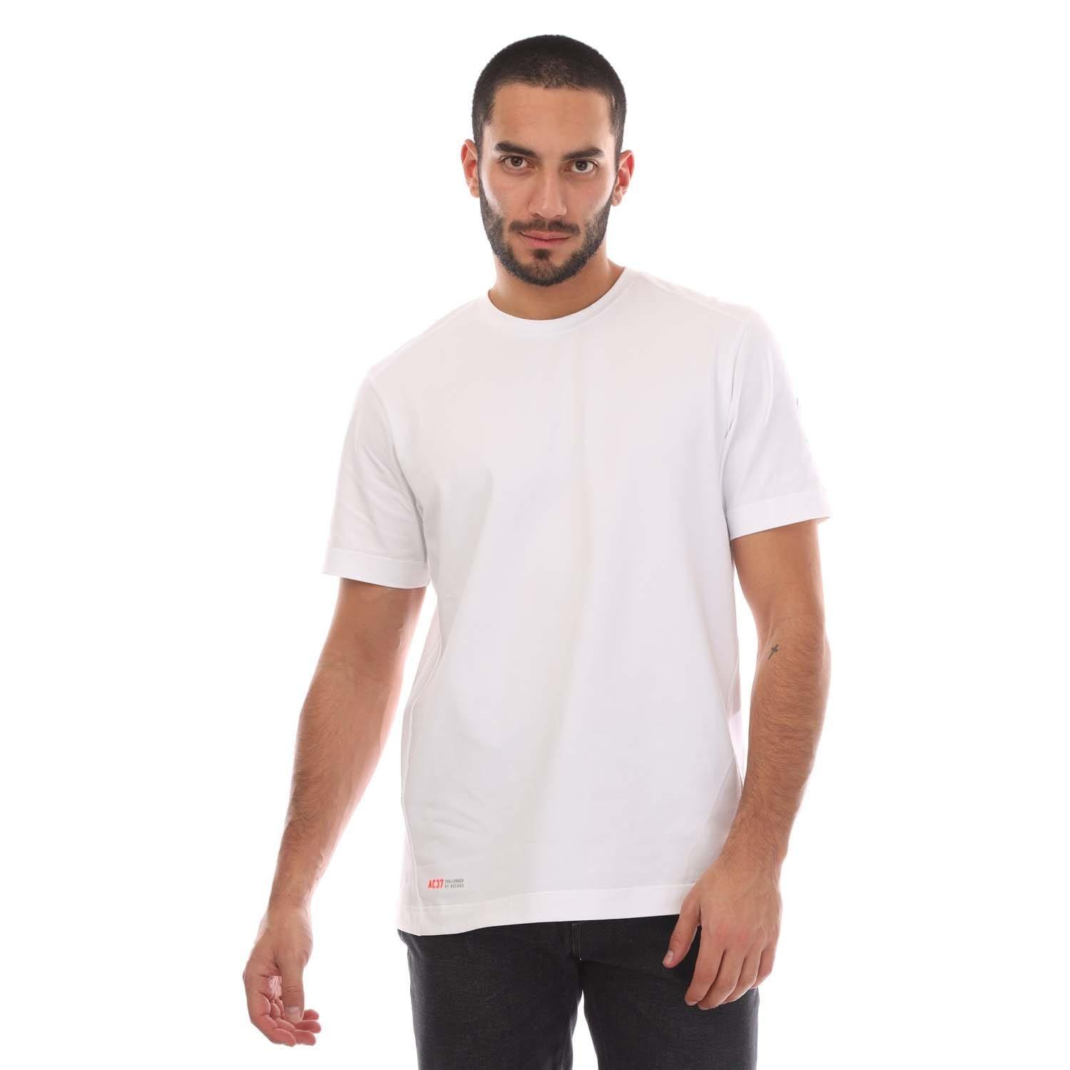 White - Belstaff - Stretch Cotton Challenger T-Shirt - 1