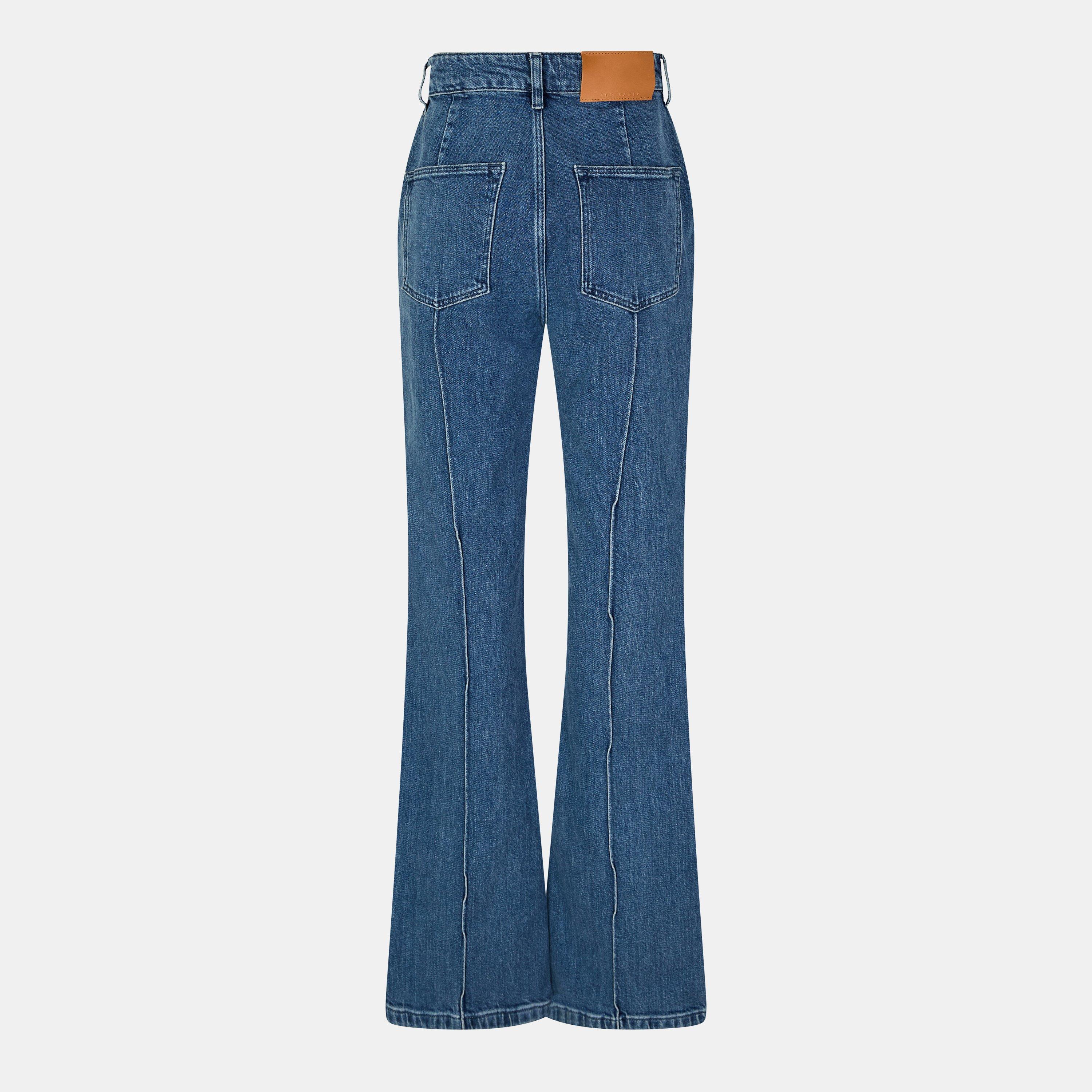 Blue - Ted Baker - Pintuck Flared Jeans - 2