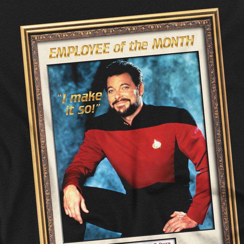 Black - Star Trek - Star Trek Employee Of Month T Shirt Black - 2