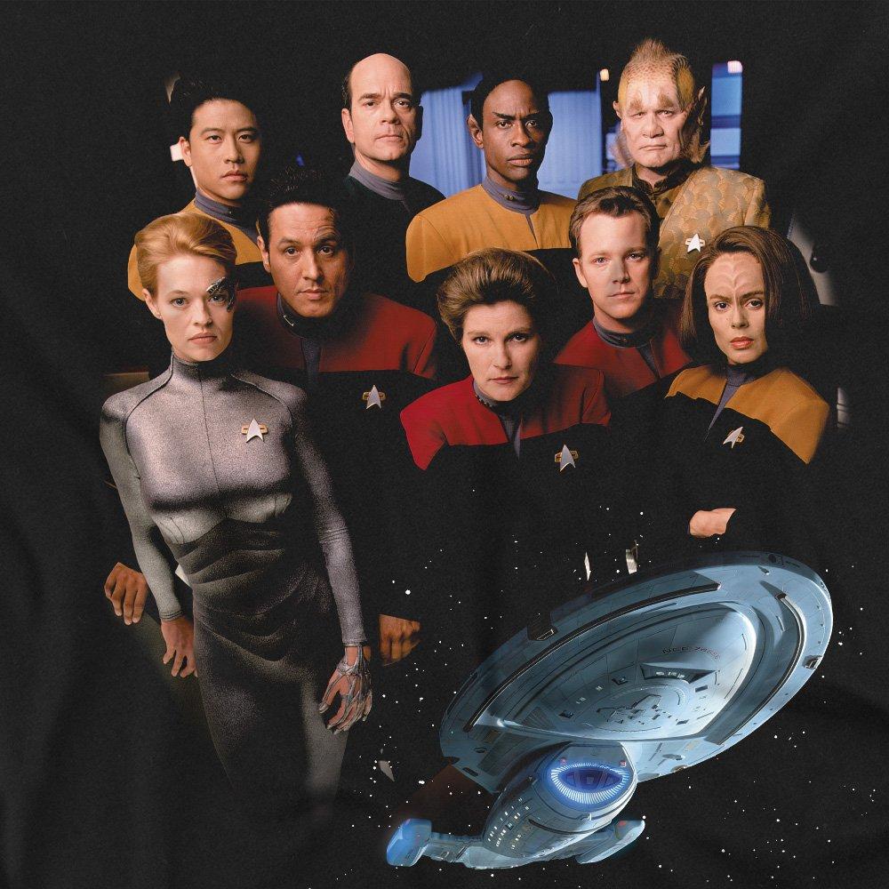 Black - Star Trek - Star Trek Voyager Crew T Shirt Black - 2