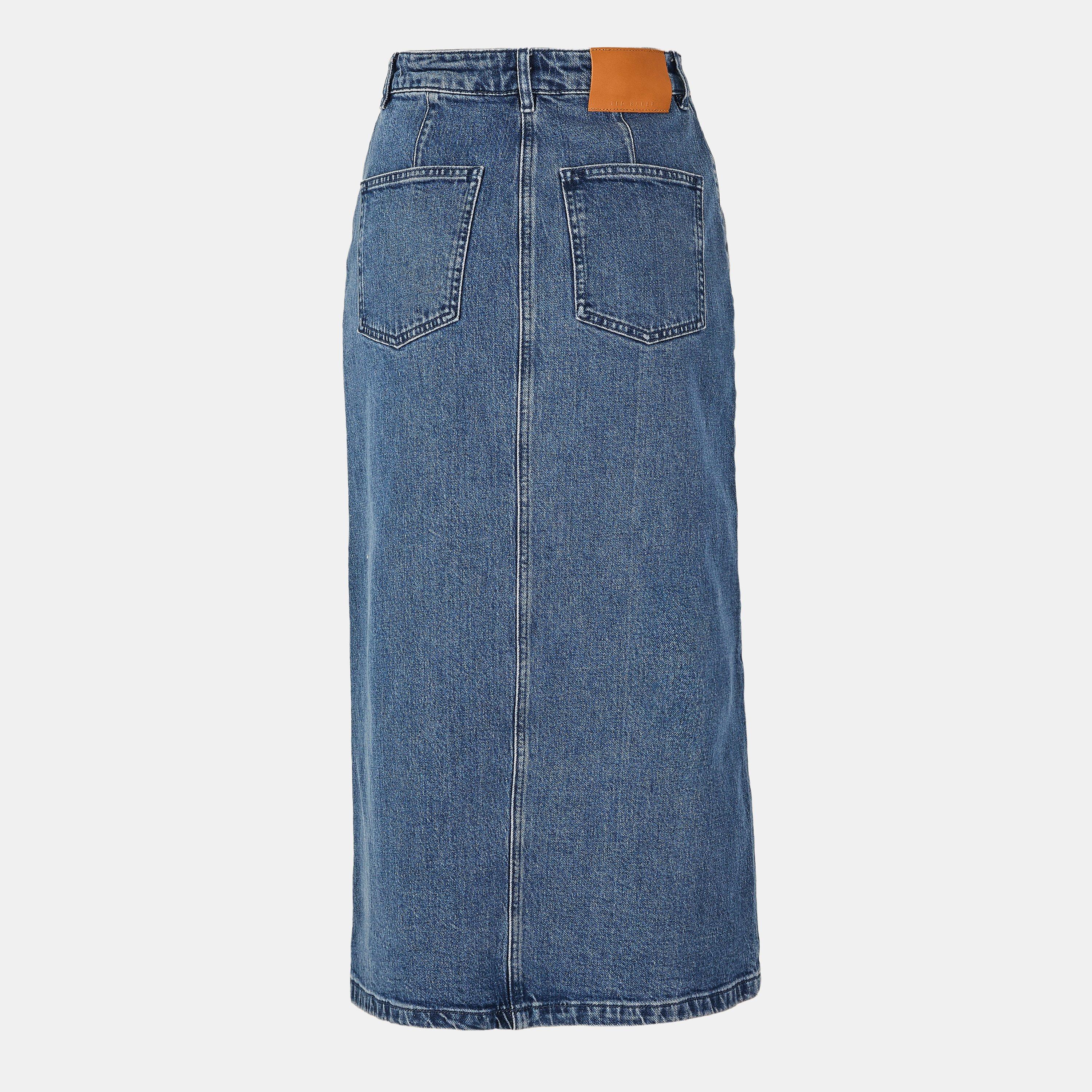 Blue - Ted Baker - Denim Midi Skirt - 2