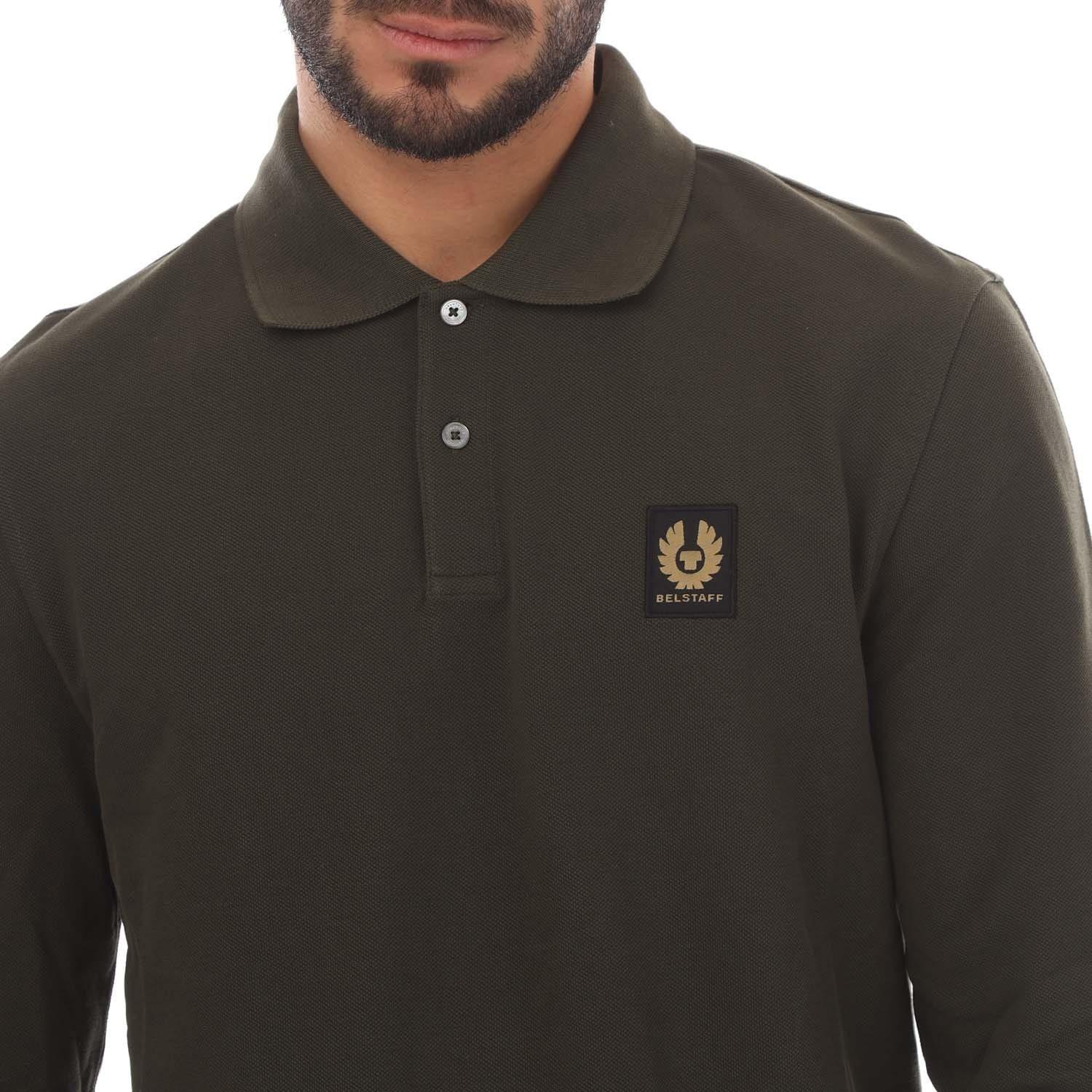 Green - Belstaff - Long Sleeved Polo Shirt - 3