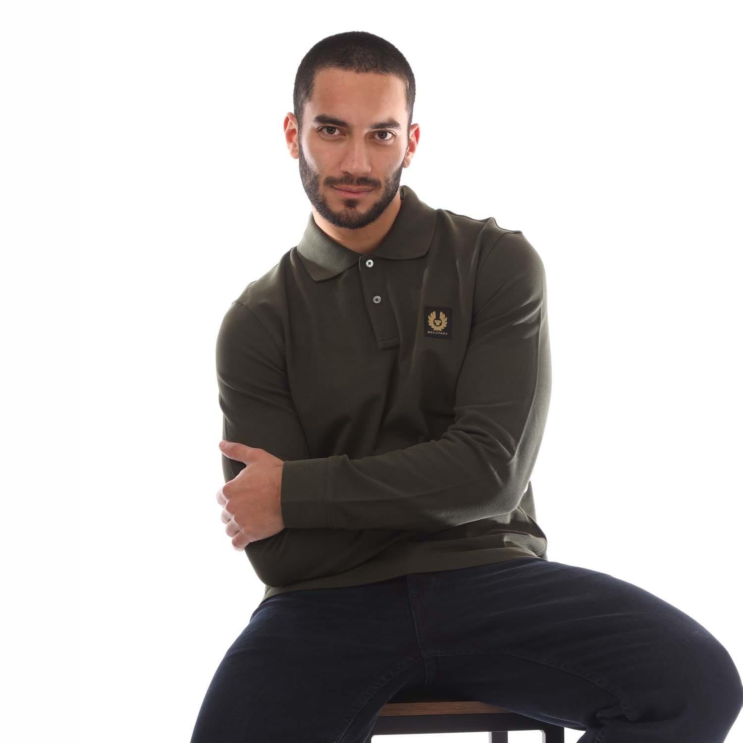 Green - Belstaff - Long Sleeved Polo Shirt - 4