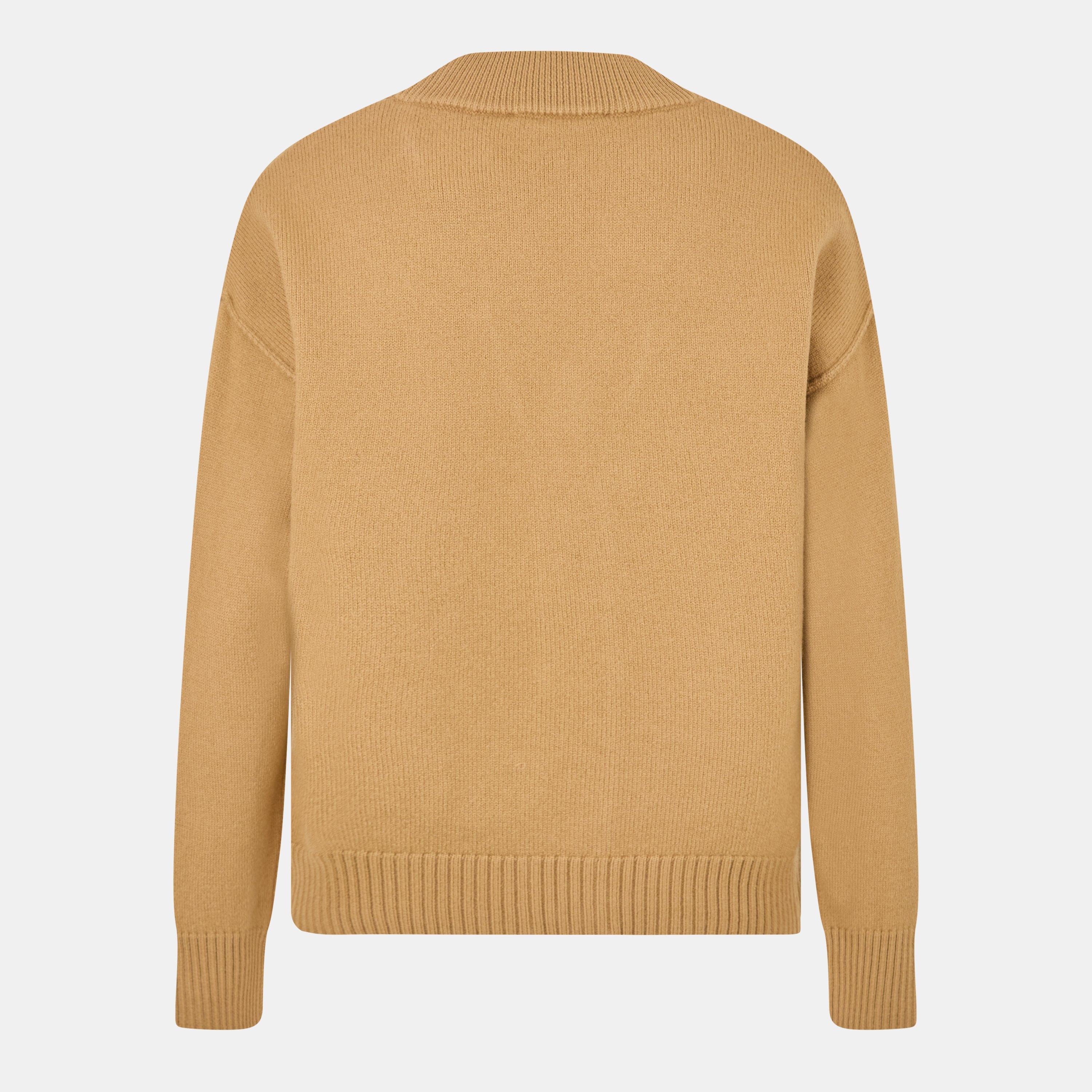 Camel/Black 288 - Ami Paris - De Coeur Cardigan - 2