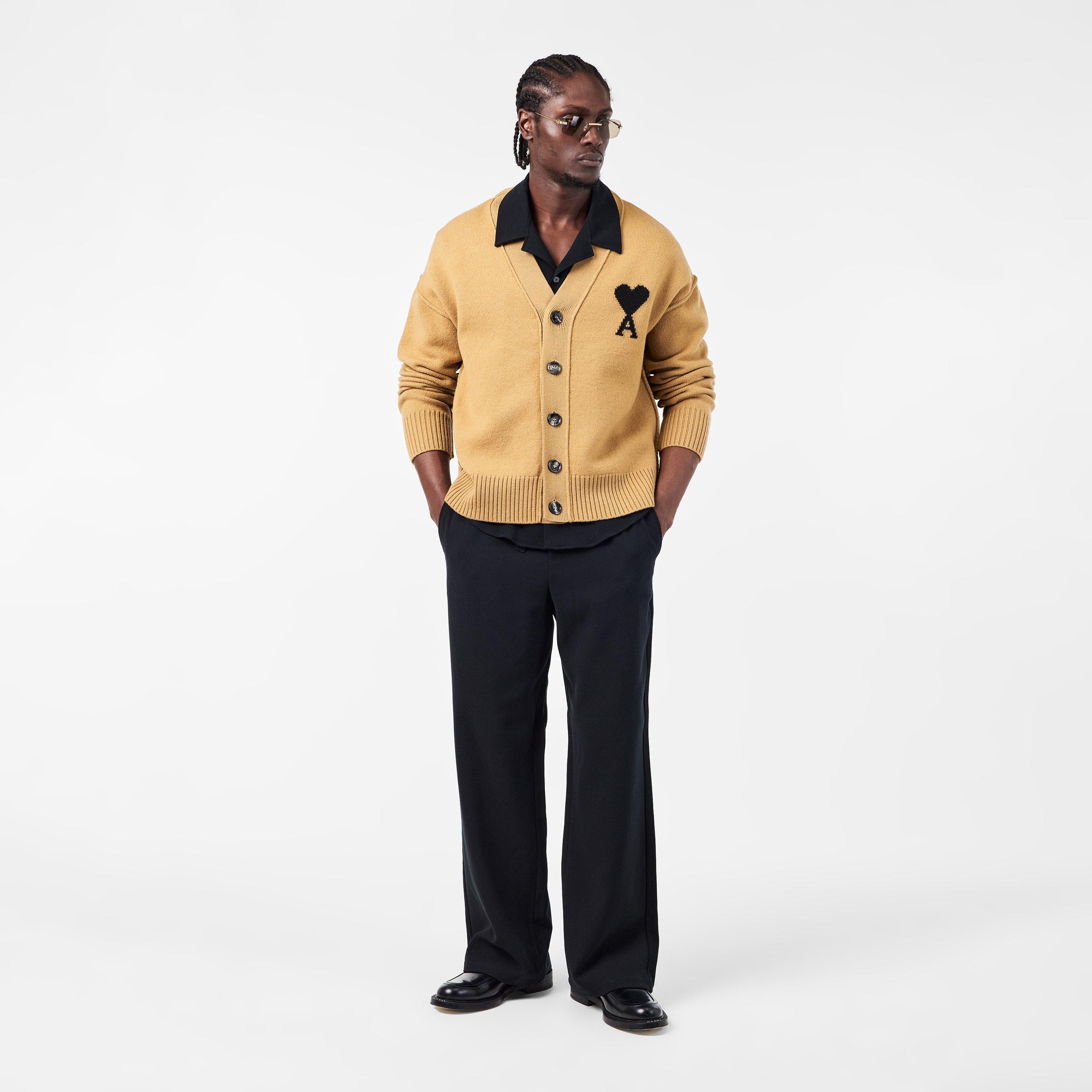 Camel/Black 288 - Ami Paris - De Coeur Cardigan - 6