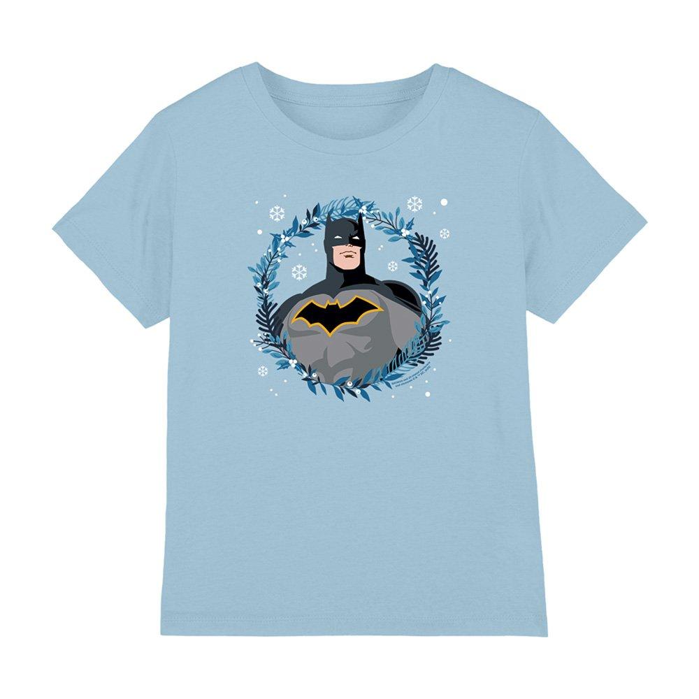 Light Blue - DC Comics - Batman Wreath Kids T-Shirt Light Blue - 1