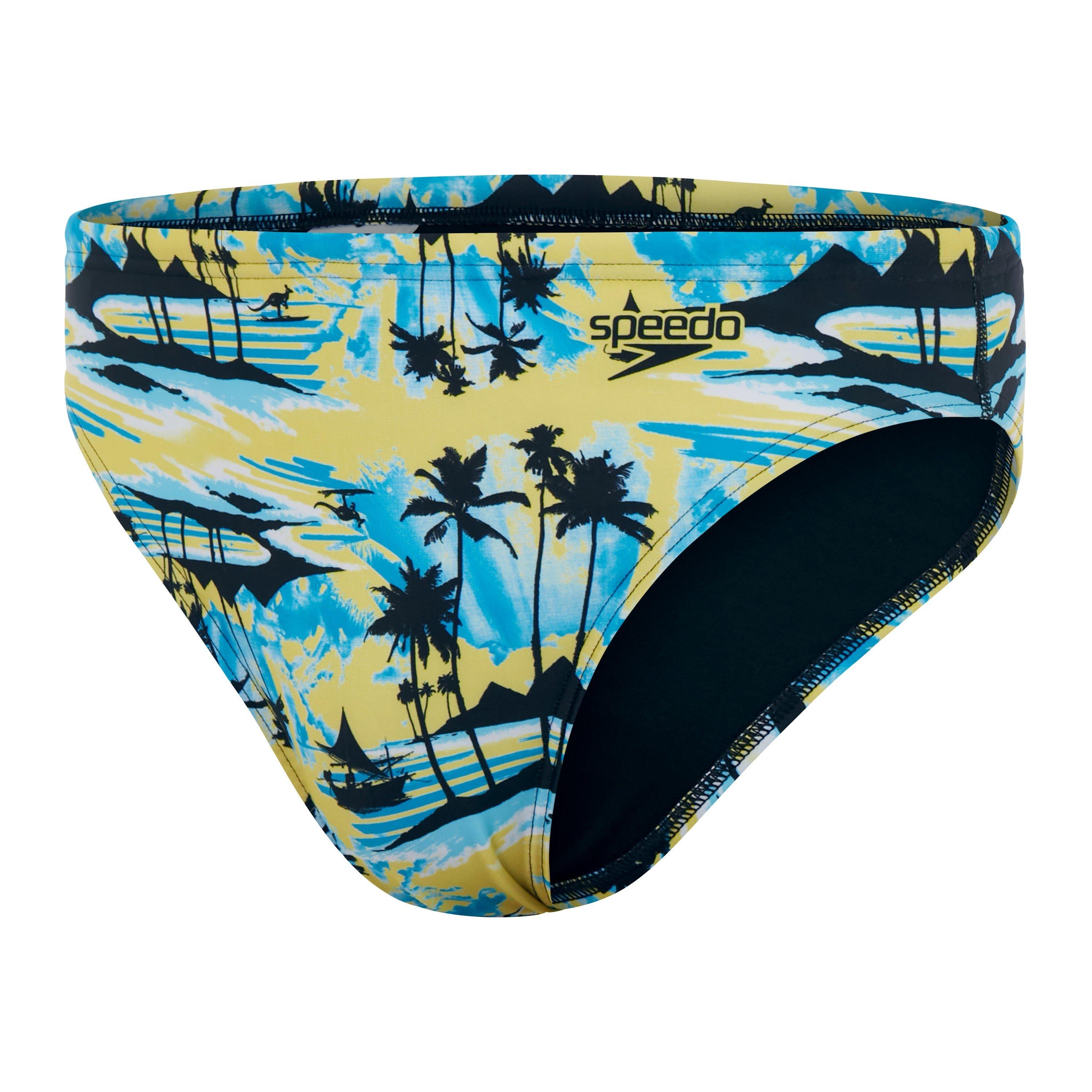 Geel/Blauw - Speedo - 5cm Escape Briefs - 1