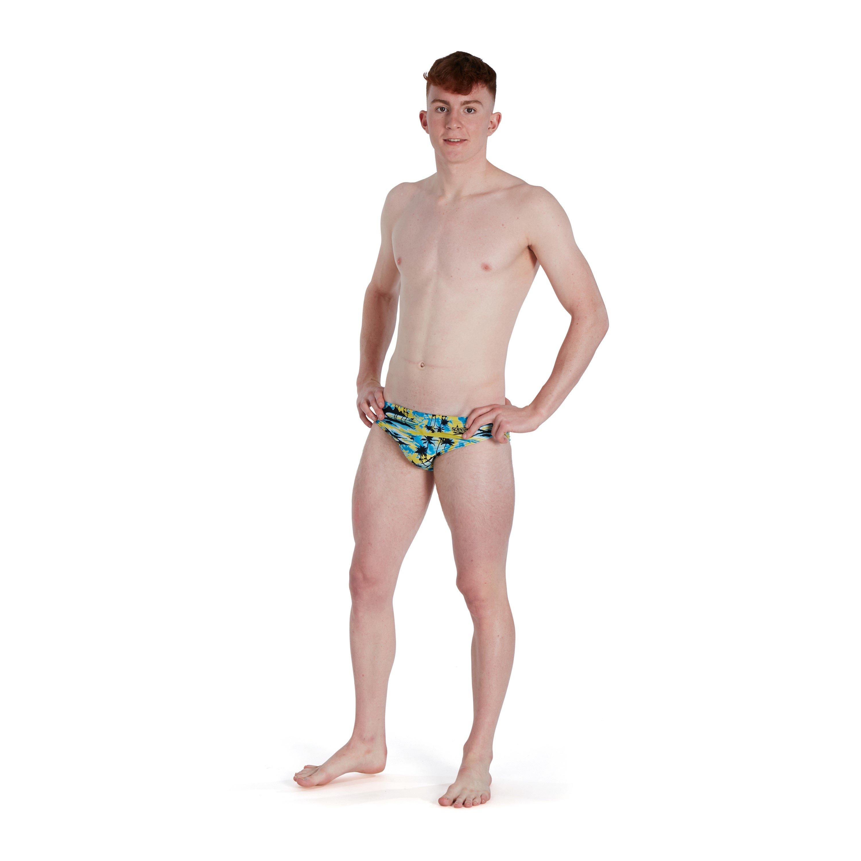 Yellow/Blue - Speedo - 5cm Escape Briefs - 2