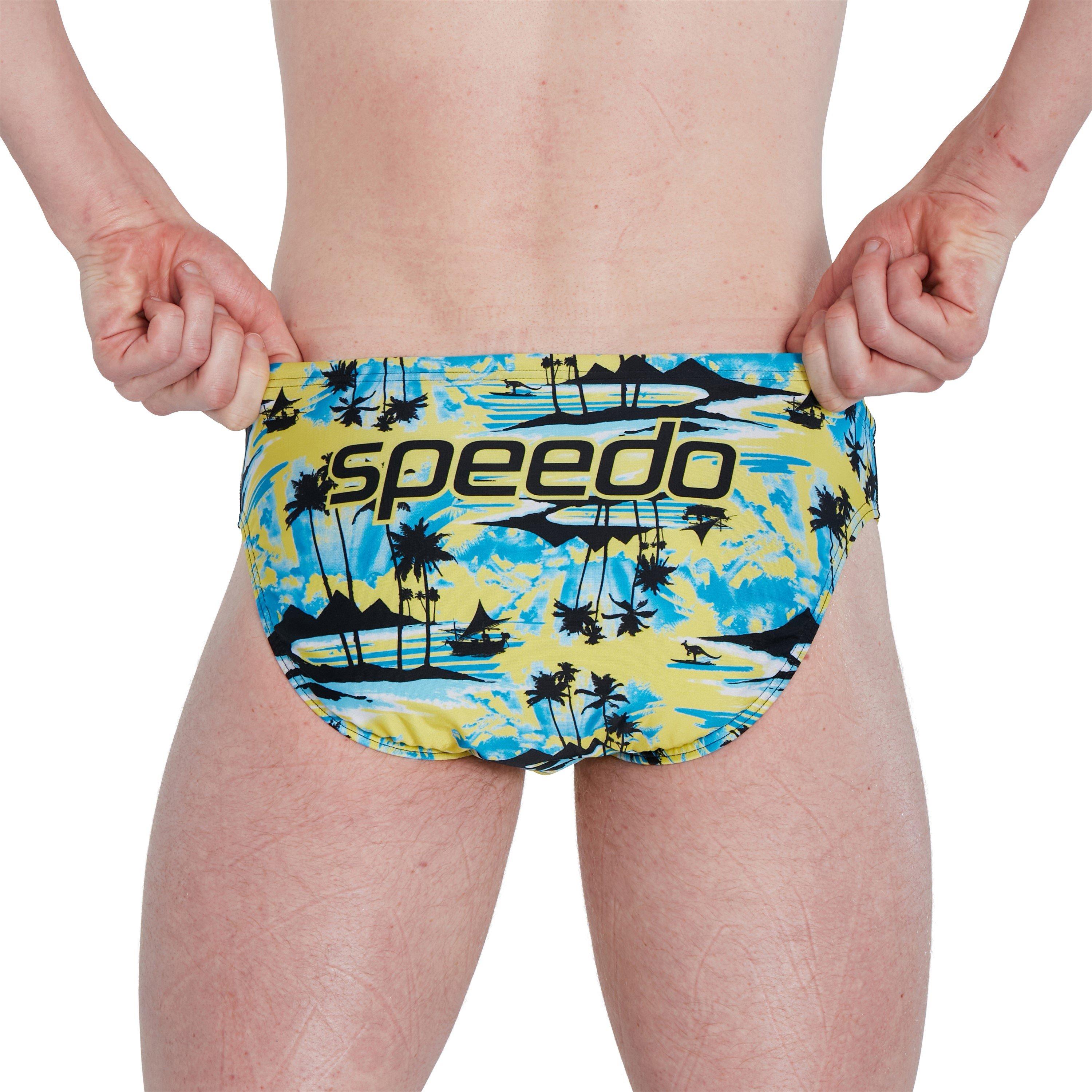 Yellow/Blue - Speedo - 5cm Escape Briefs - 7
