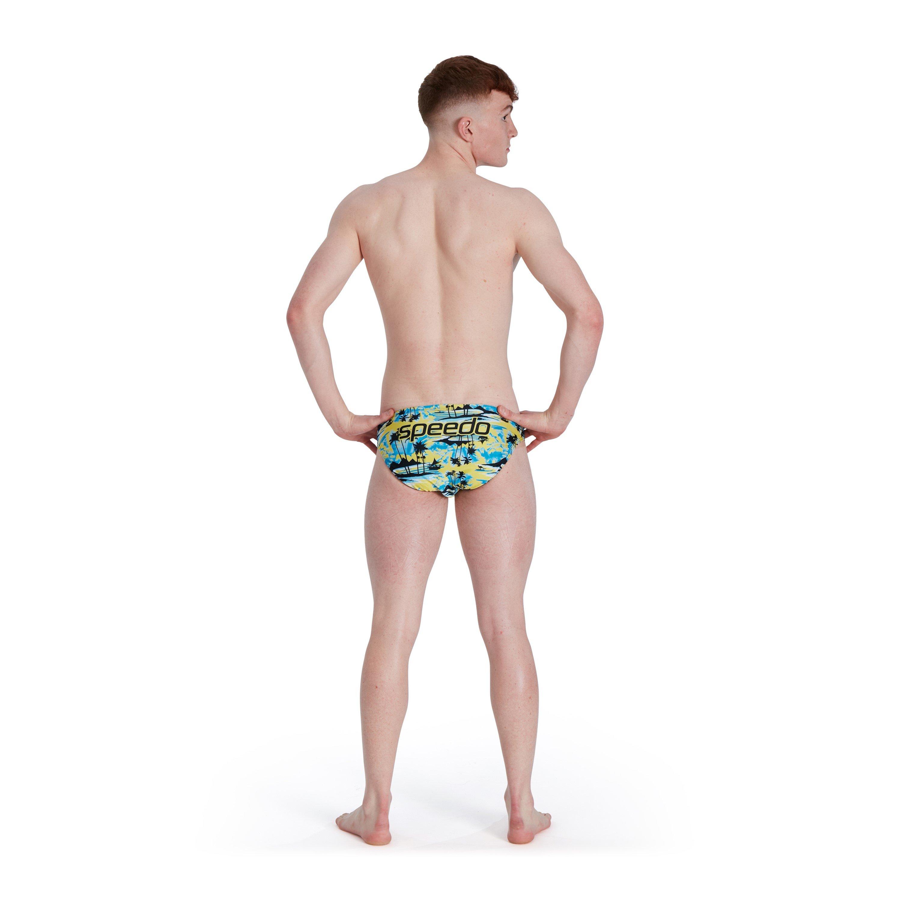 Yellow/Blue - Speedo - 5cm Escape Briefs - 3