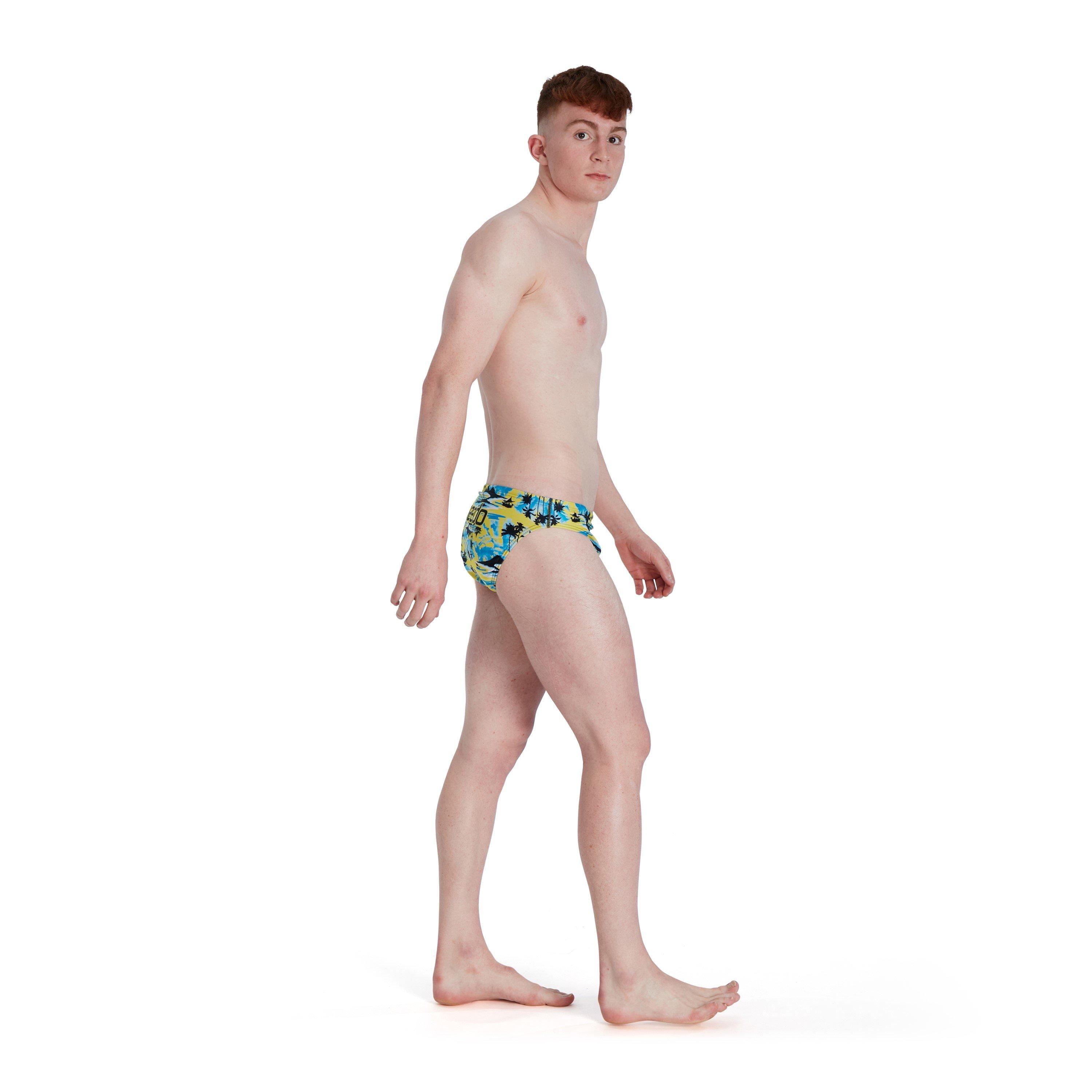 Yellow/Blue - Speedo - 5cm Escape Briefs - 4