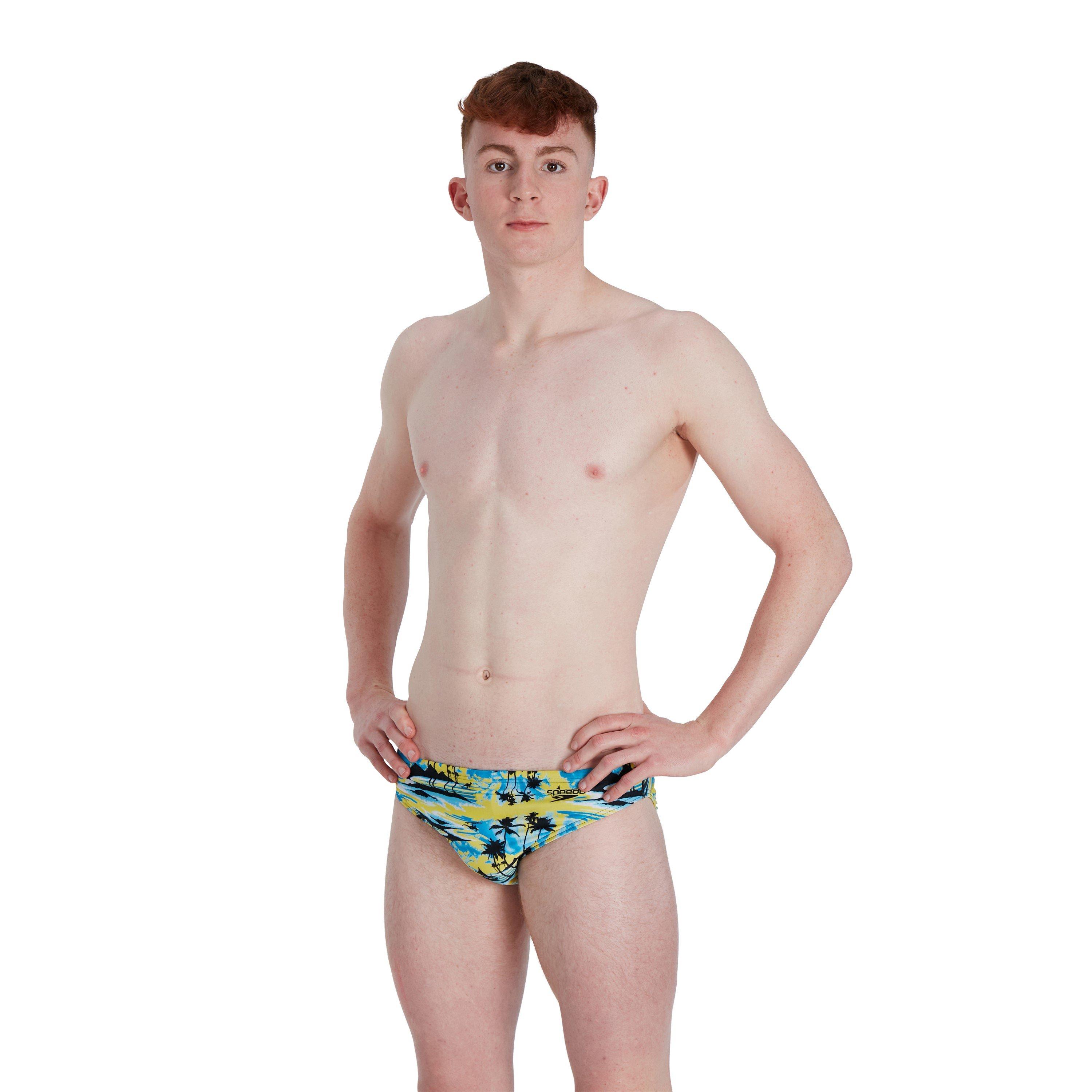 Yellow/Blue - Speedo - 5cm Escape Briefs - 5
