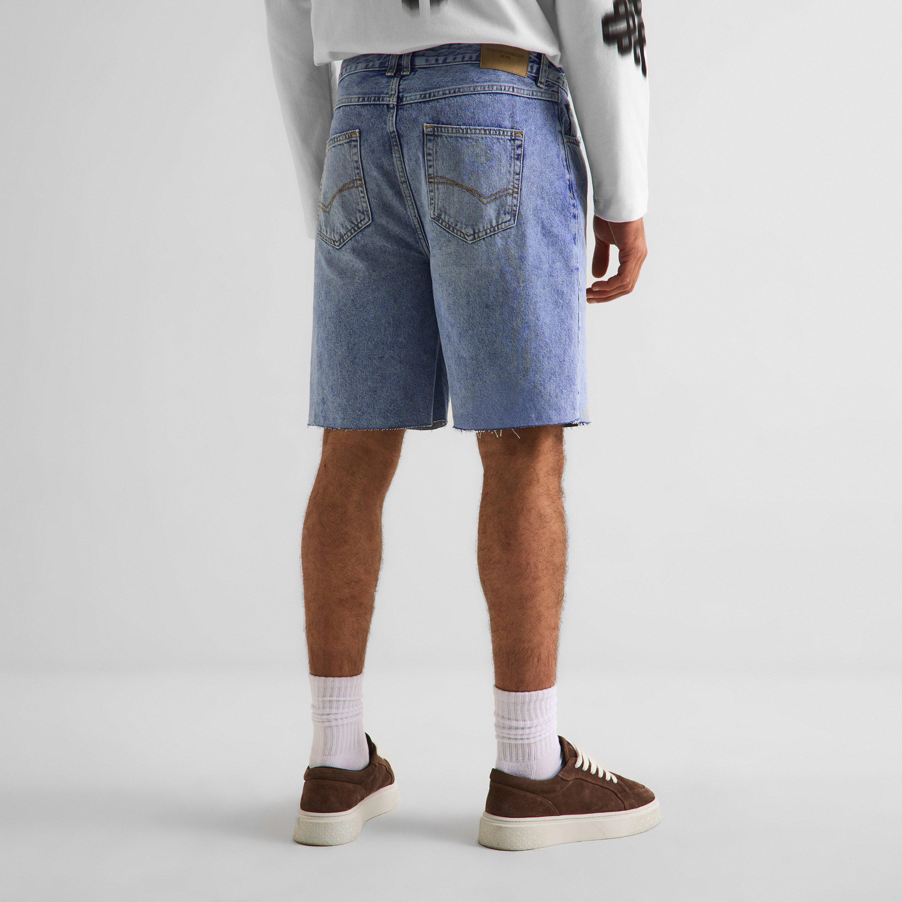 Vintage Wash - The Couture Club - Men's Denim Shorts - 4