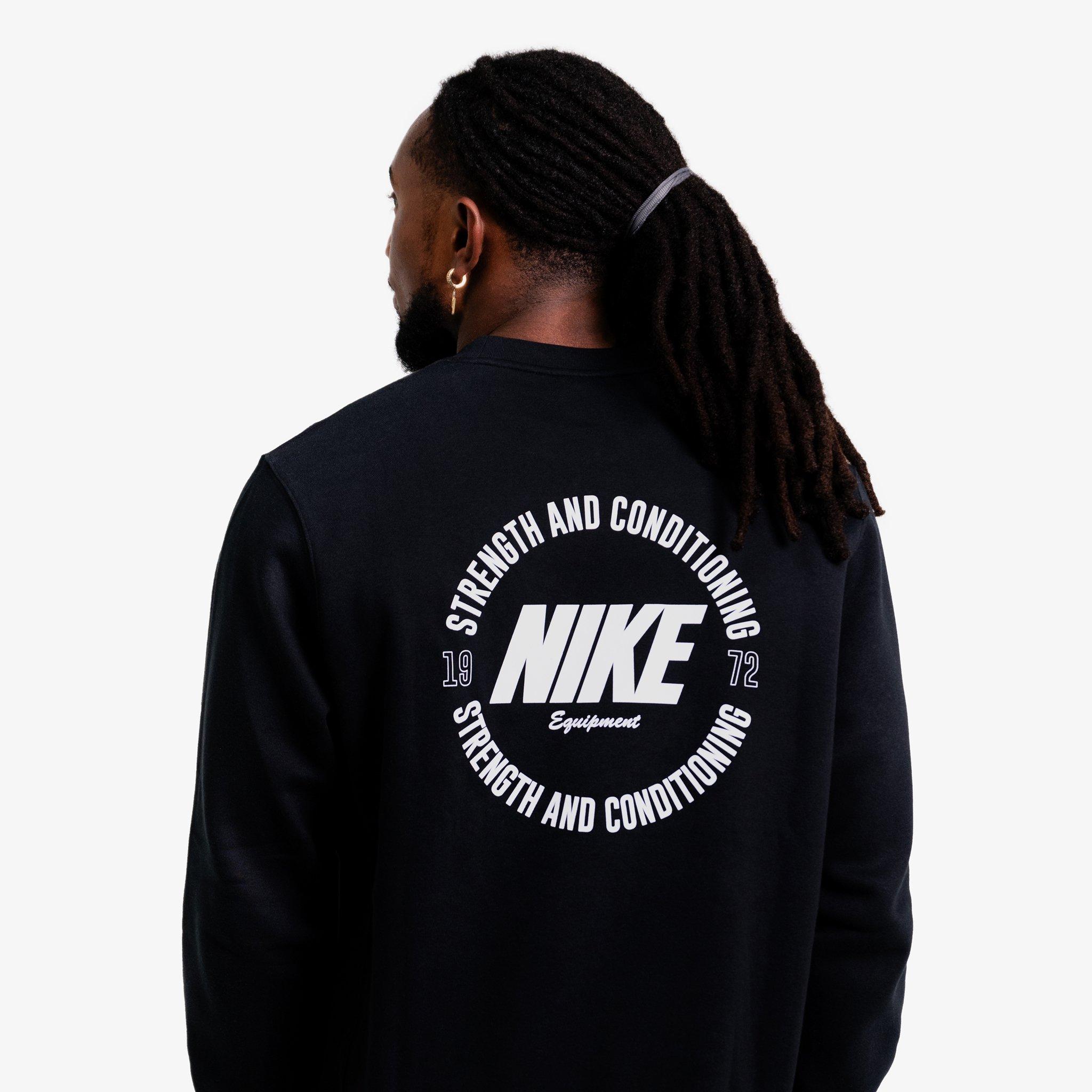 Black/White - Nike Strength - Nike S&C Mens Crew - 2