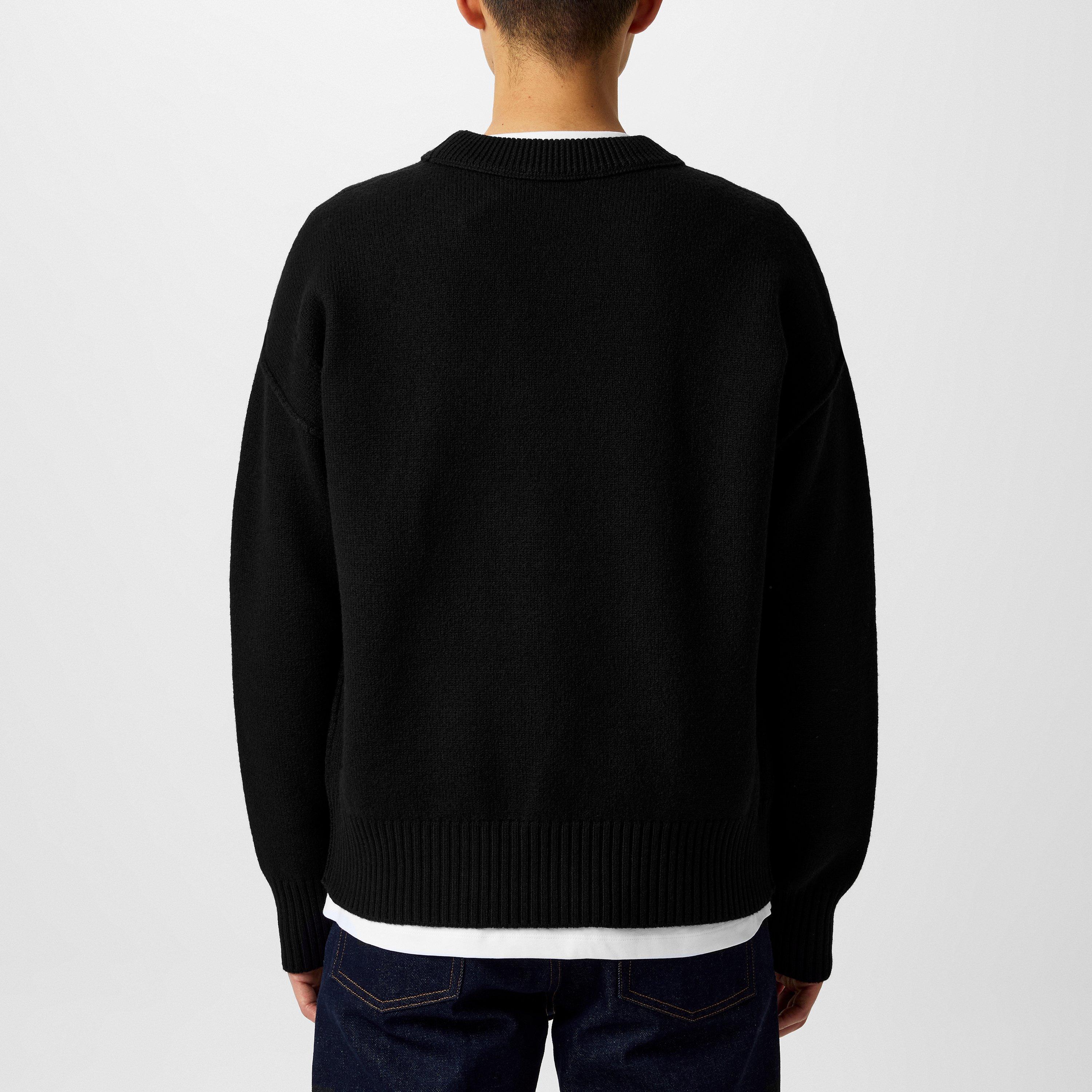 Black/Red 009 - Ami Paris - De Coeur Sweatshirt - 4