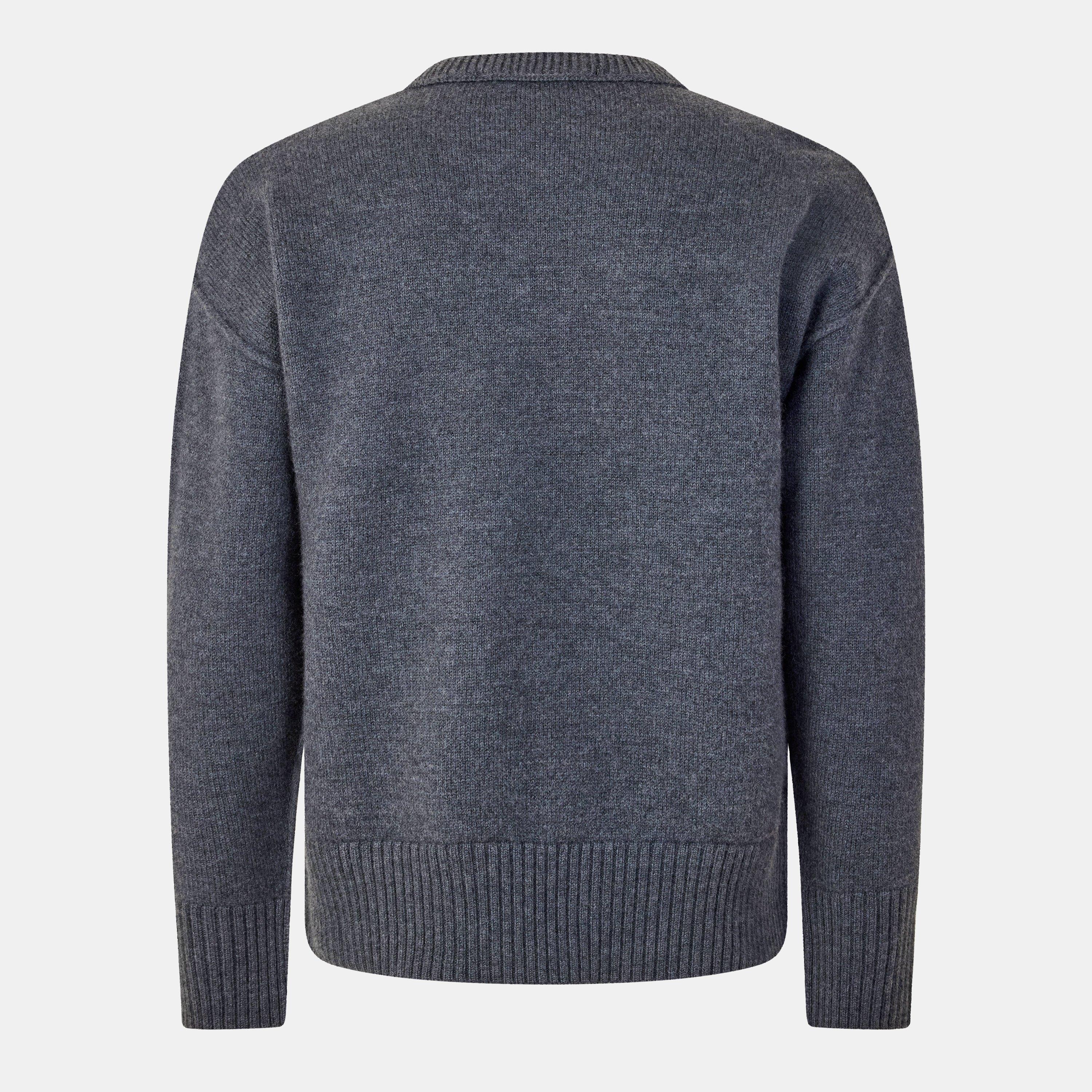 Grey/Red 084 - Ami Paris - De Coeur Sweatshirt - 2