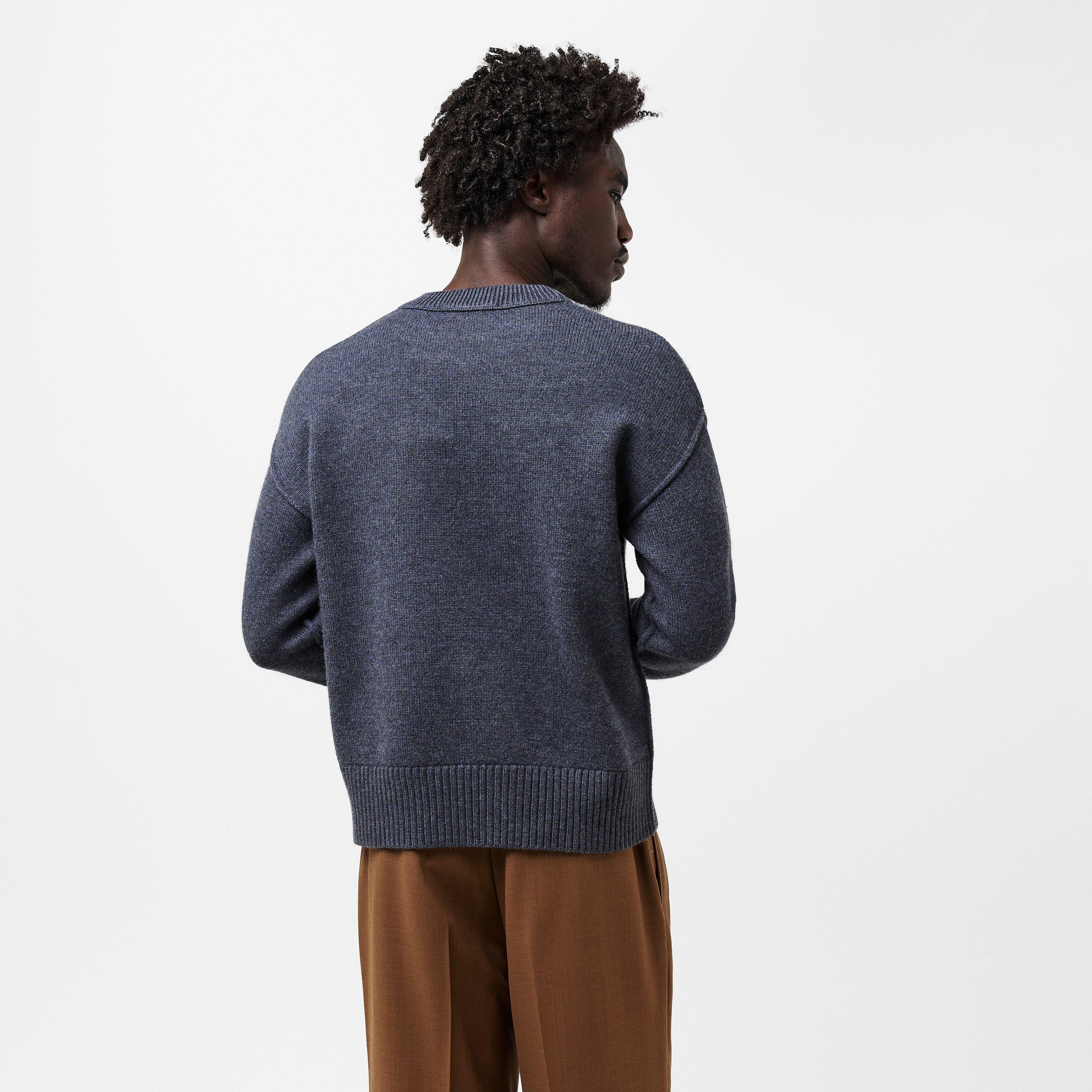 Grey/Red 084 - Ami Paris - De Coeur Sweatshirt - 4