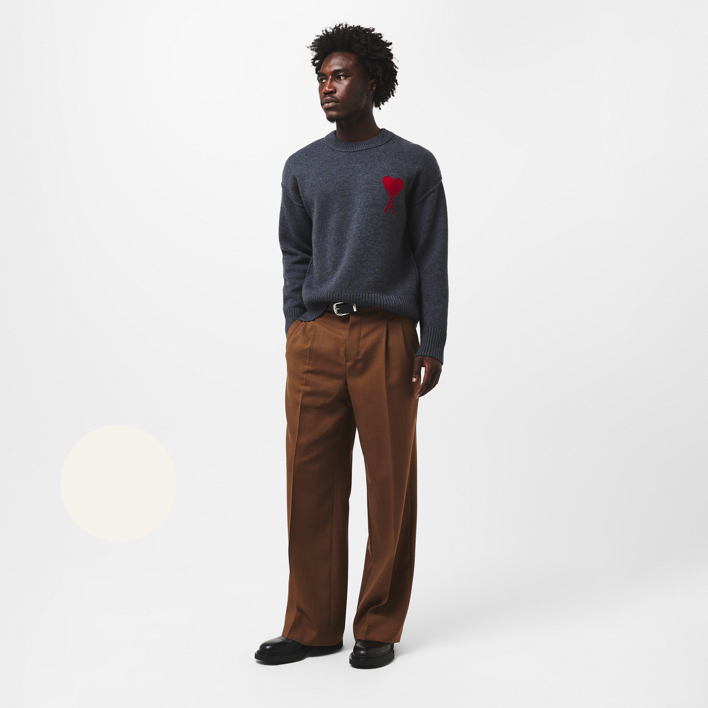 Grey/Red 084 - Ami Paris - De Coeur Sweatshirt - 6