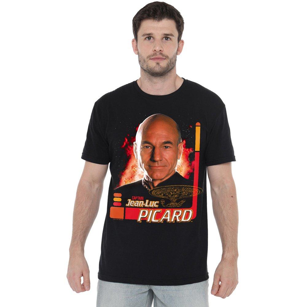 Star Trek Star Trek Captain Picard T Shirt Black