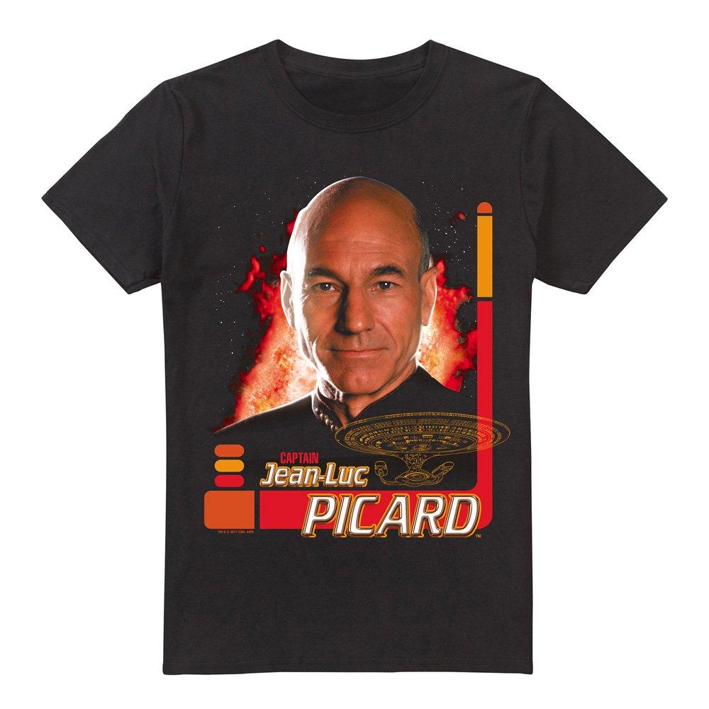 Black - Star Trek - Star Trek Captain Picard T Shirt Black - 4