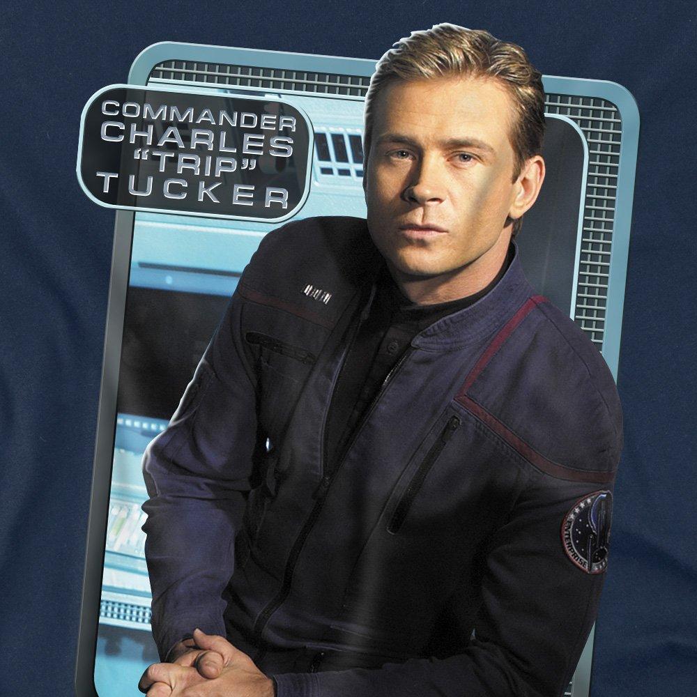 Navy - Star Trek - Star Trek Trip Tucker T Shirt Navy - 2
