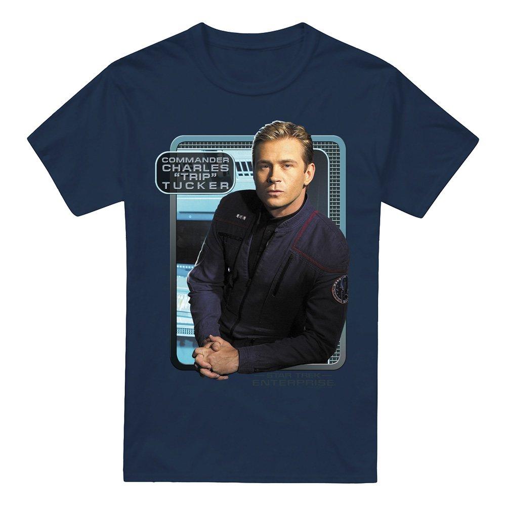 Navy - Star Trek - Star Trek Trip Tucker T Shirt Navy - 4
