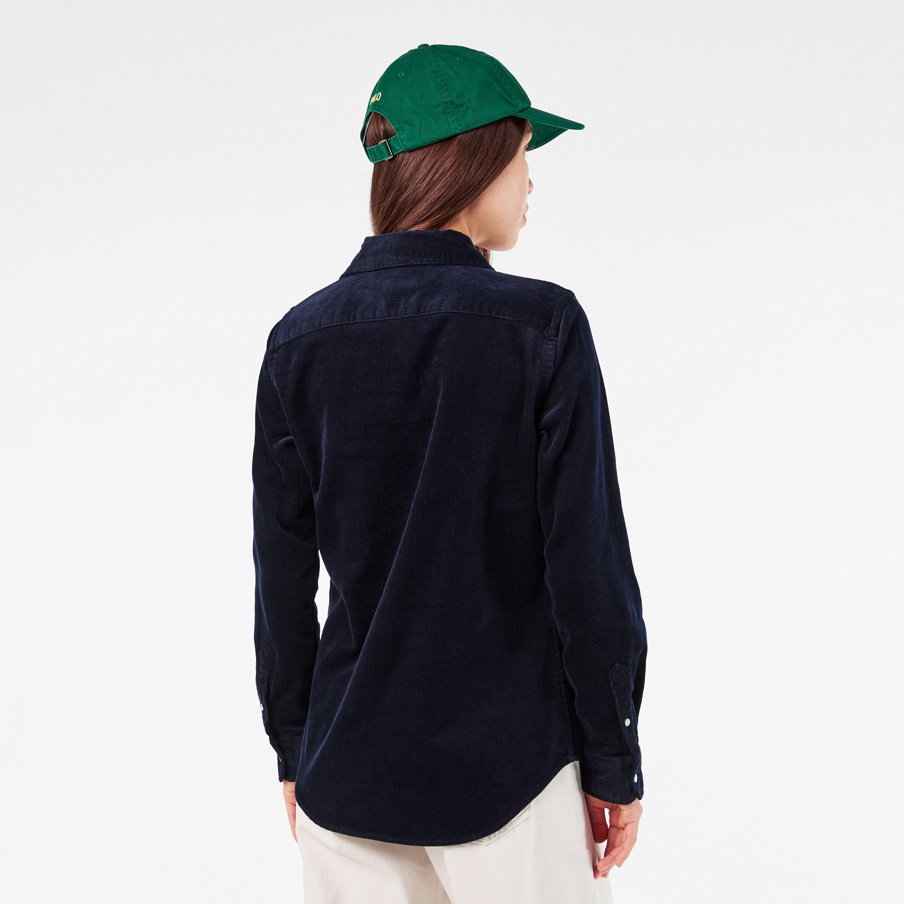 NAVY - Polo Ralph Lauren - Women's Cord Long-Sleeve Plain Shirt - 4