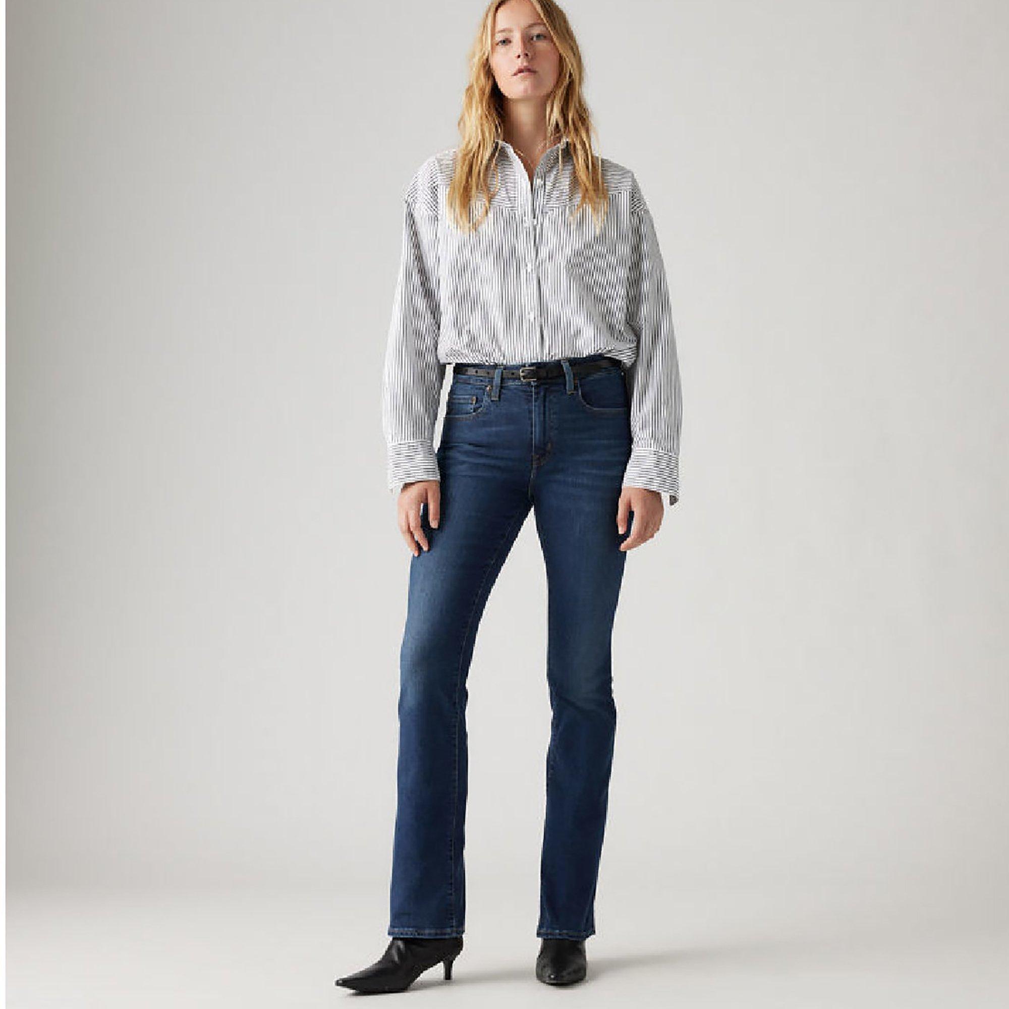 ONDAS AZUIS ESCURAS - Levis - Women's 725 High-Rise Bootcut Jeans - 4