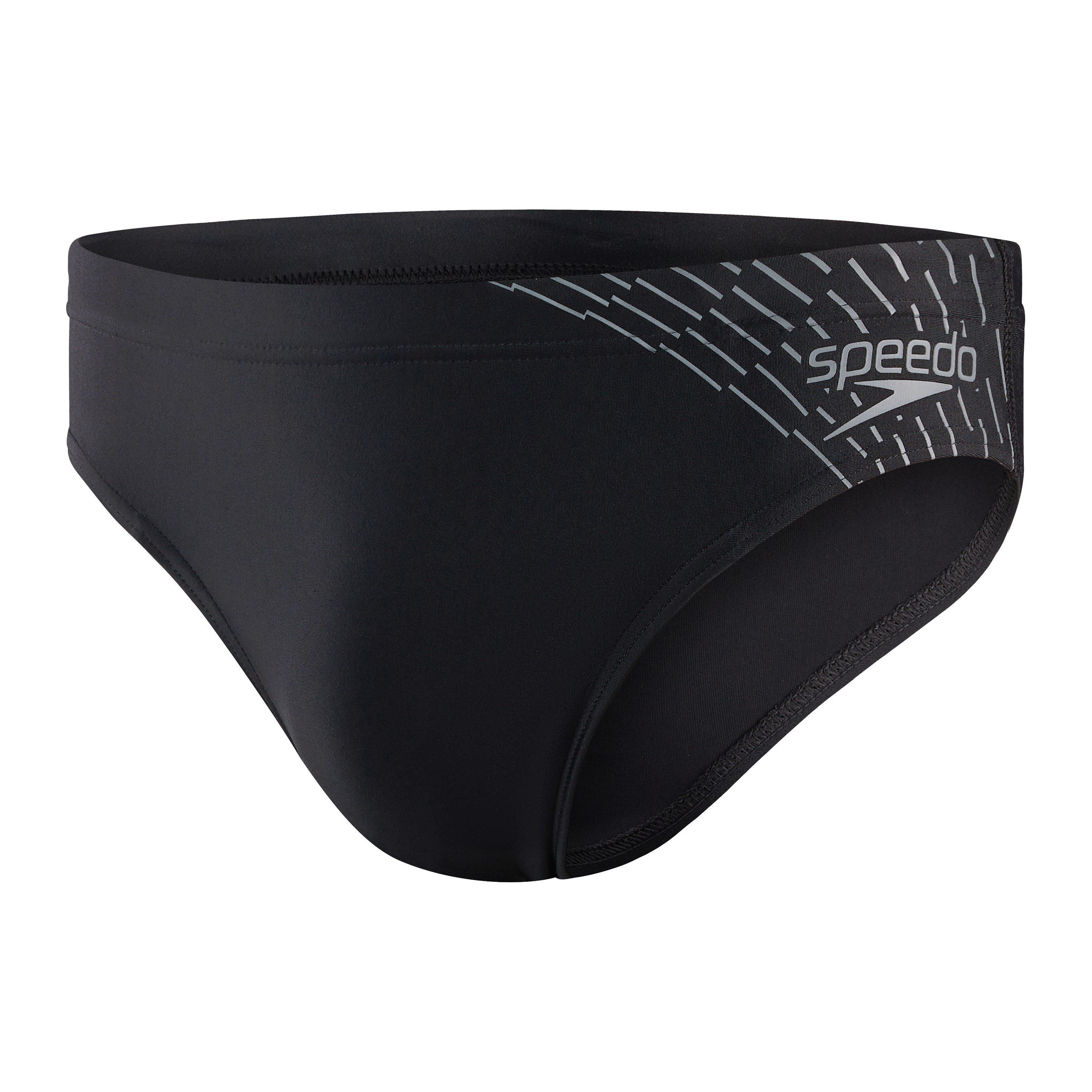 Zwart/Grijs - Speedo - Medley Logo Brief Mens