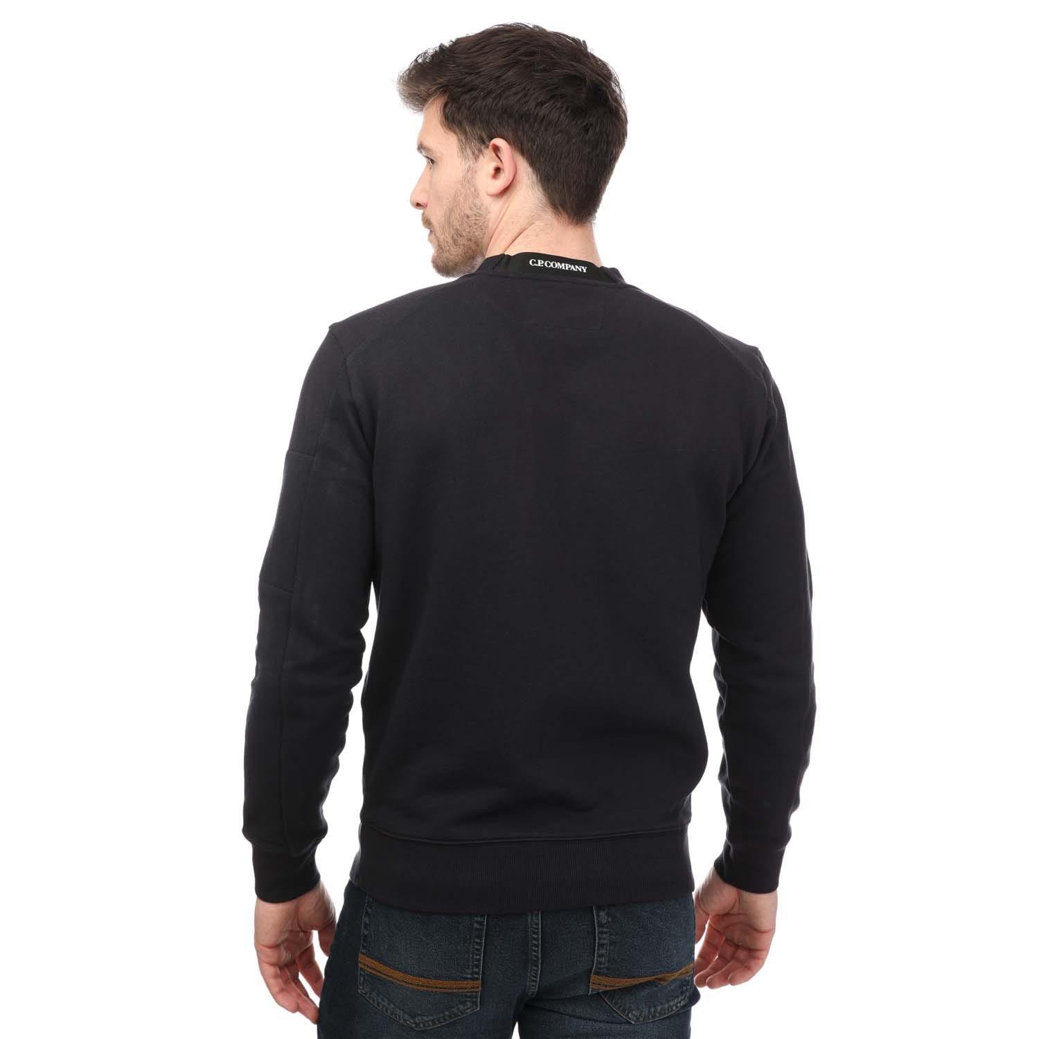 Navy - CP Company - Diagonal Raised Fleece Sweatshirt - 2