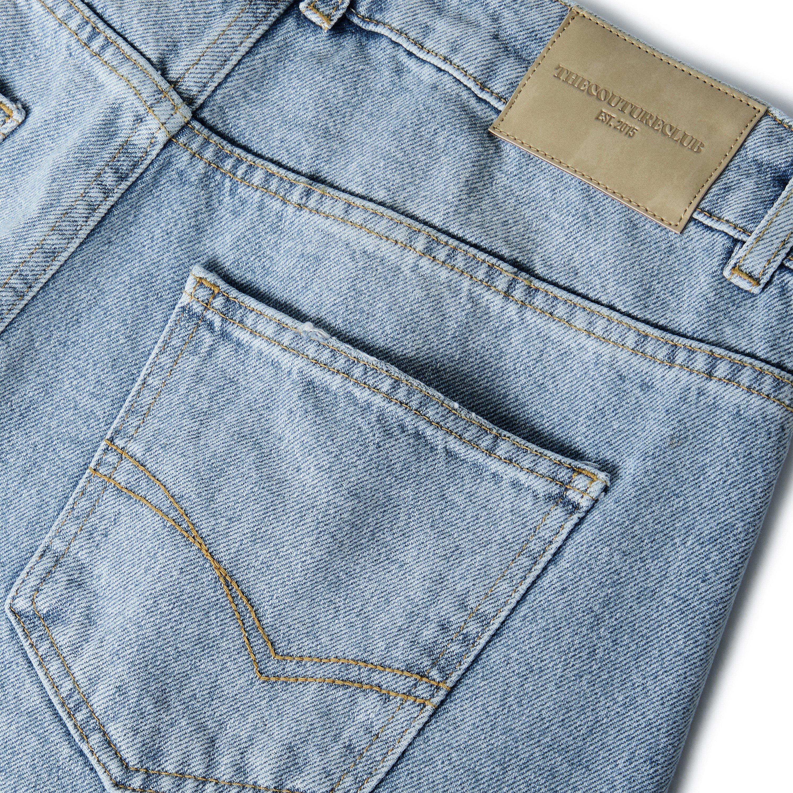 Vintage Wash - The Couture Club - Men's Wide Leg Jeans - 5
