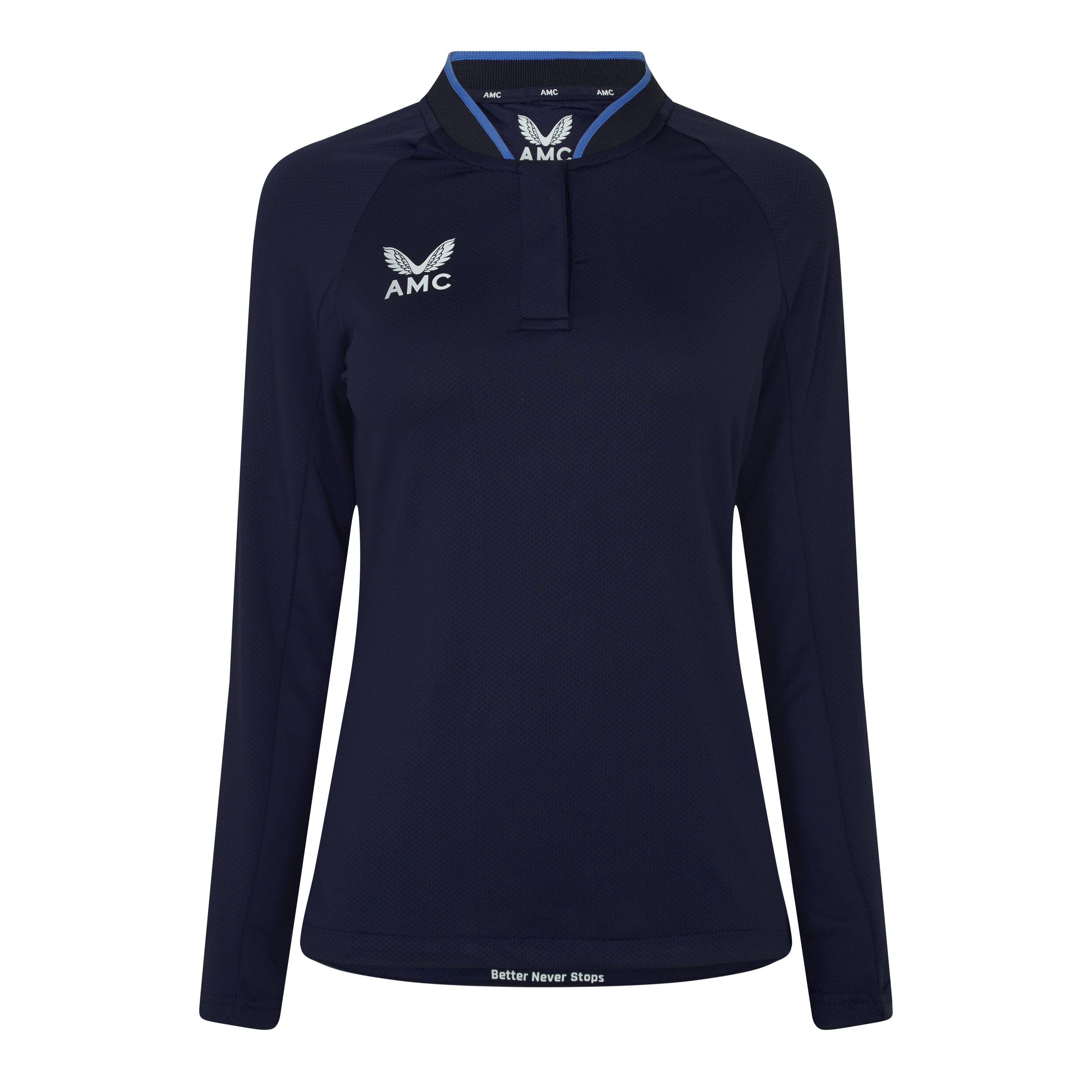 Long Sleeve Polo Top Womens