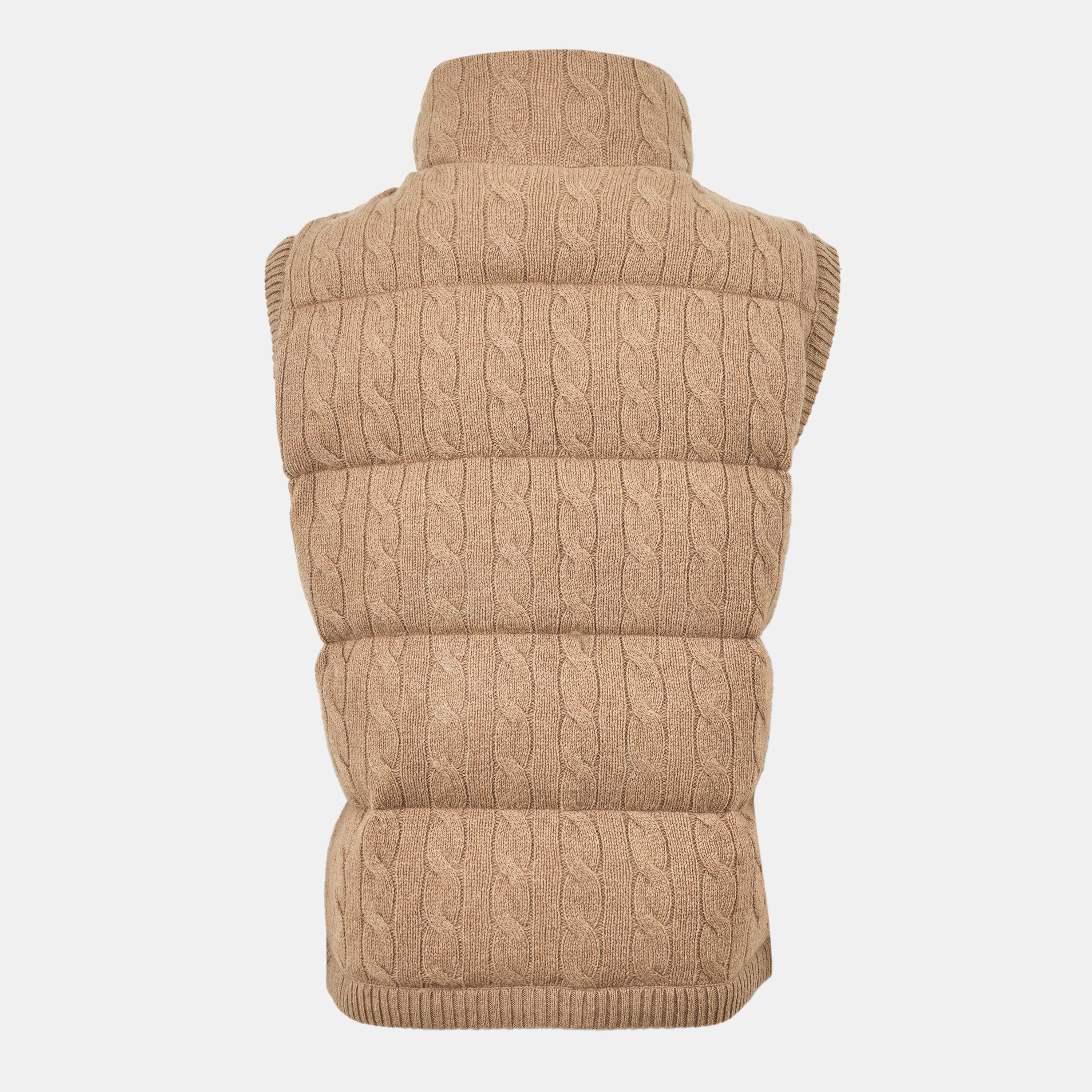 Col Camel - Polo Ralph Lauren - Women's Knitted Sleeveless Gilet - 2