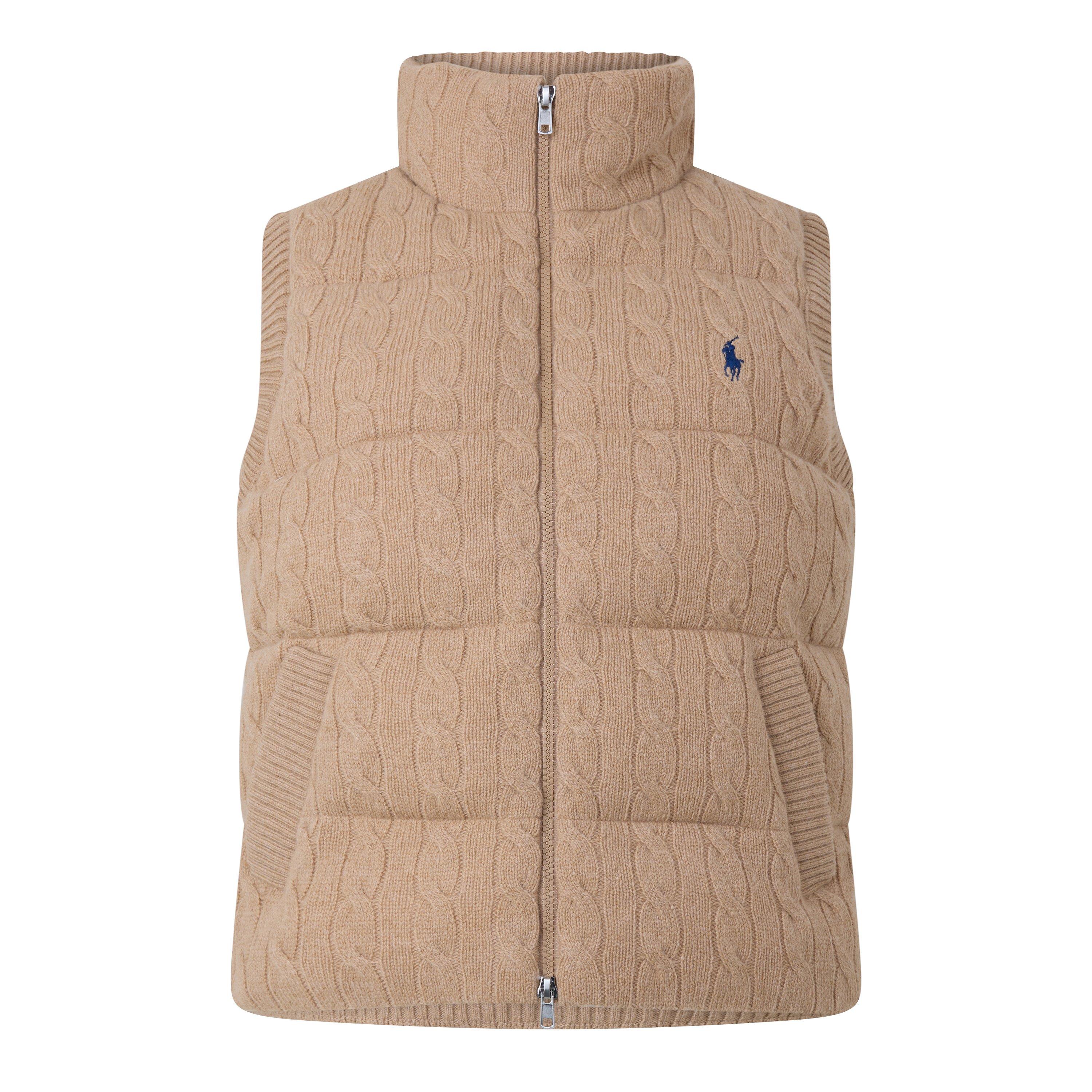 Camel - Polo Ralph Lauren - Women's Knitted Gilet - 1