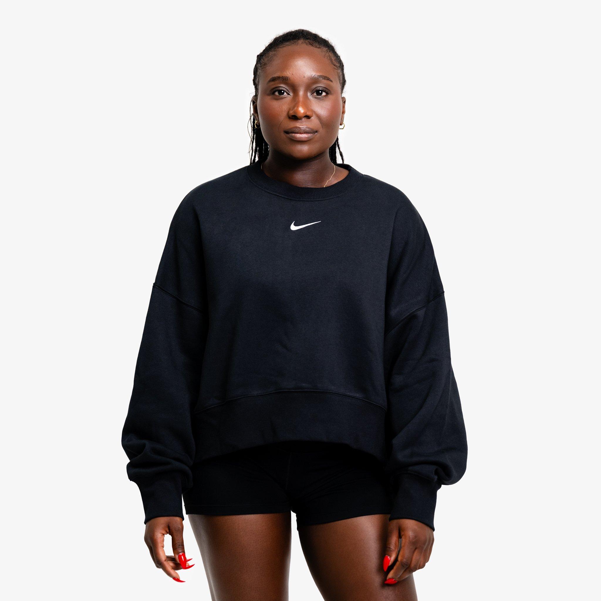 Black/White - Nike Strength - Womens S&C Phoenix Crew - 1