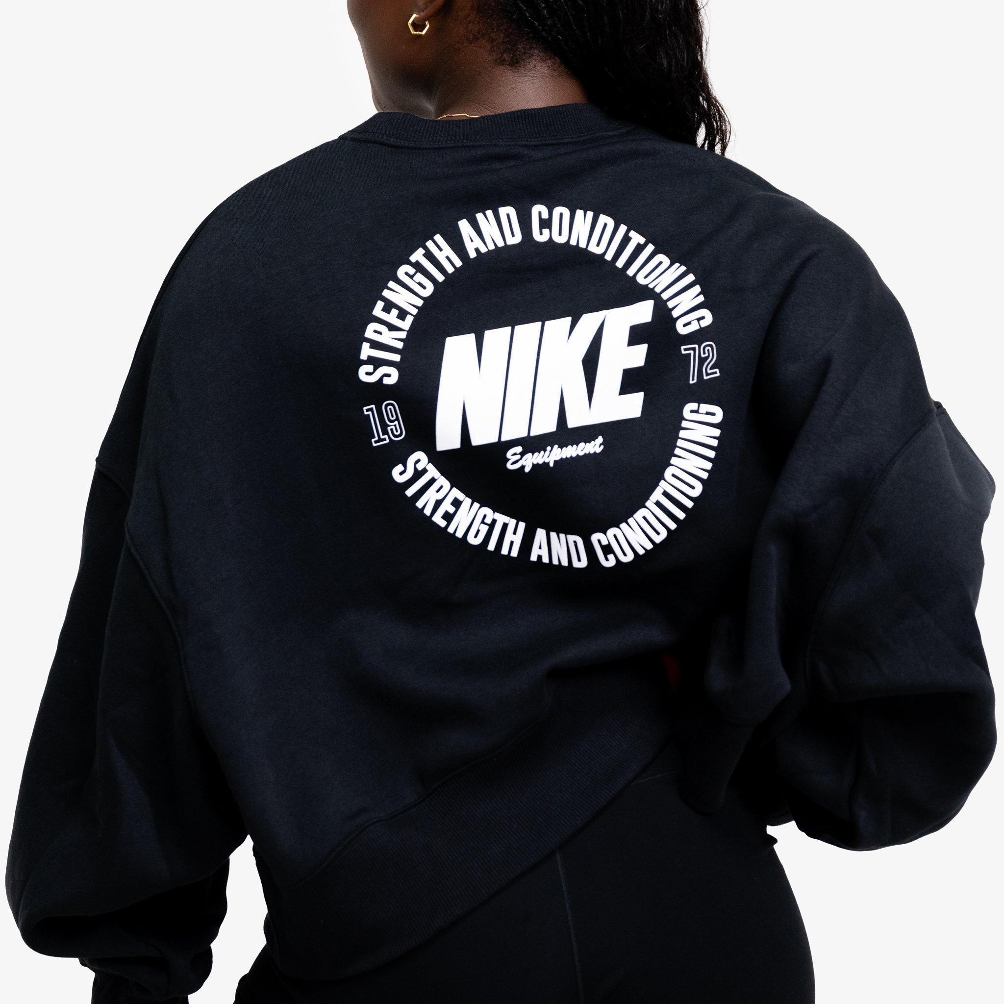 Black/White - Nike Strength - Womens S&C Phoenix Crew - 2