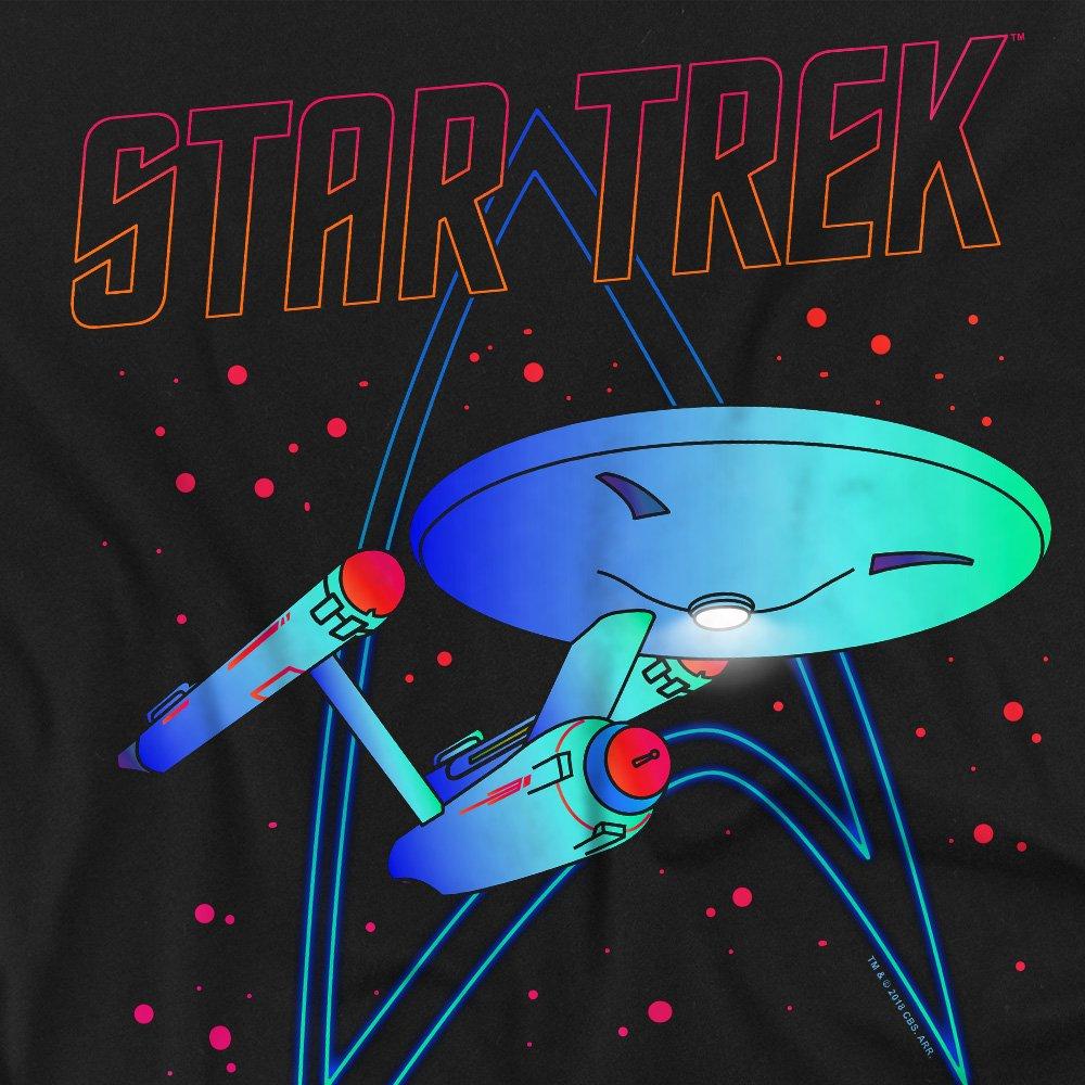 Black - Star Trek - Star Trek Neon Trek T Shirt Black - 2