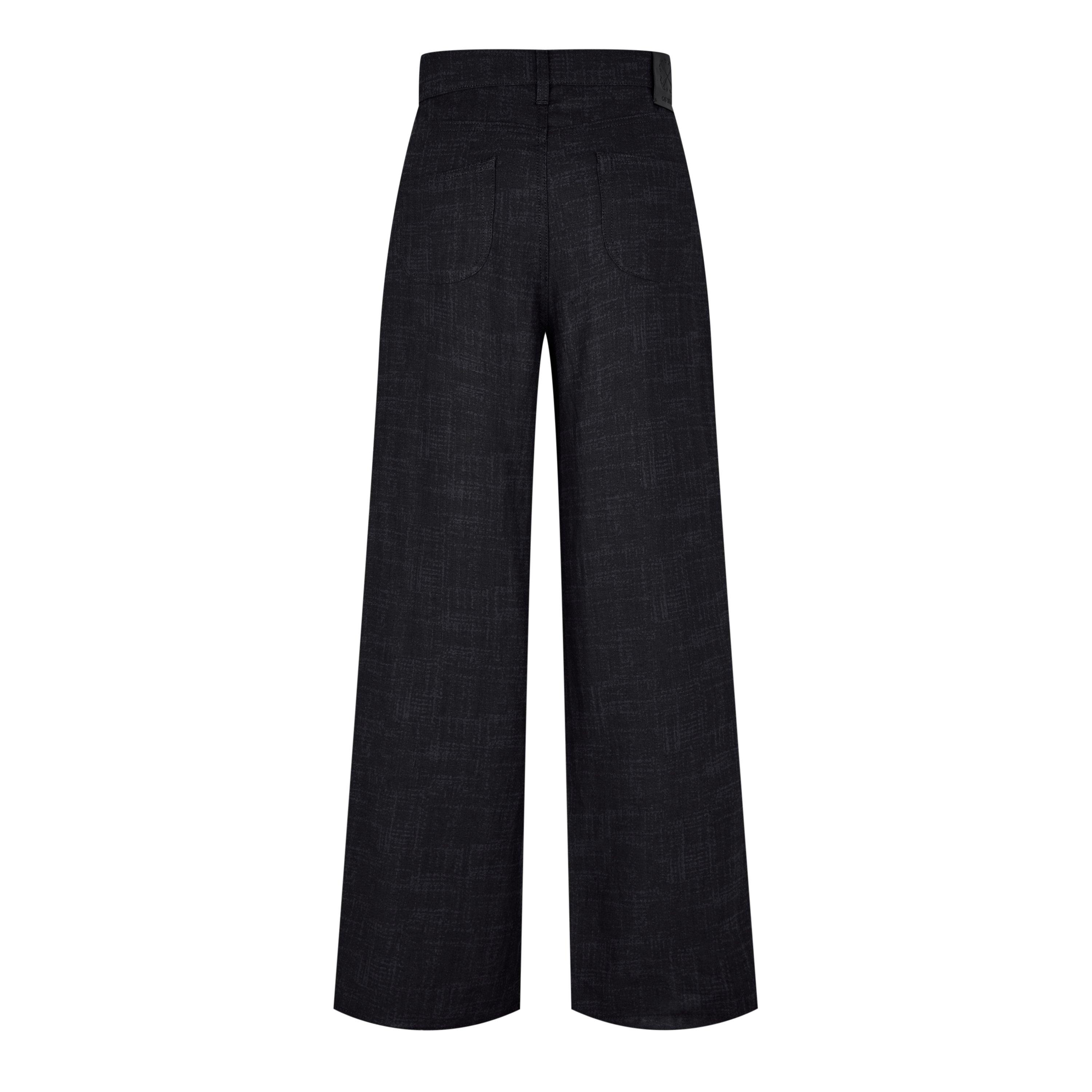 Salone Black - Off White - Men's Tailored Trousers, Tailored Style - 2