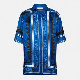 Off White Men's Bandana Bowling Shirt