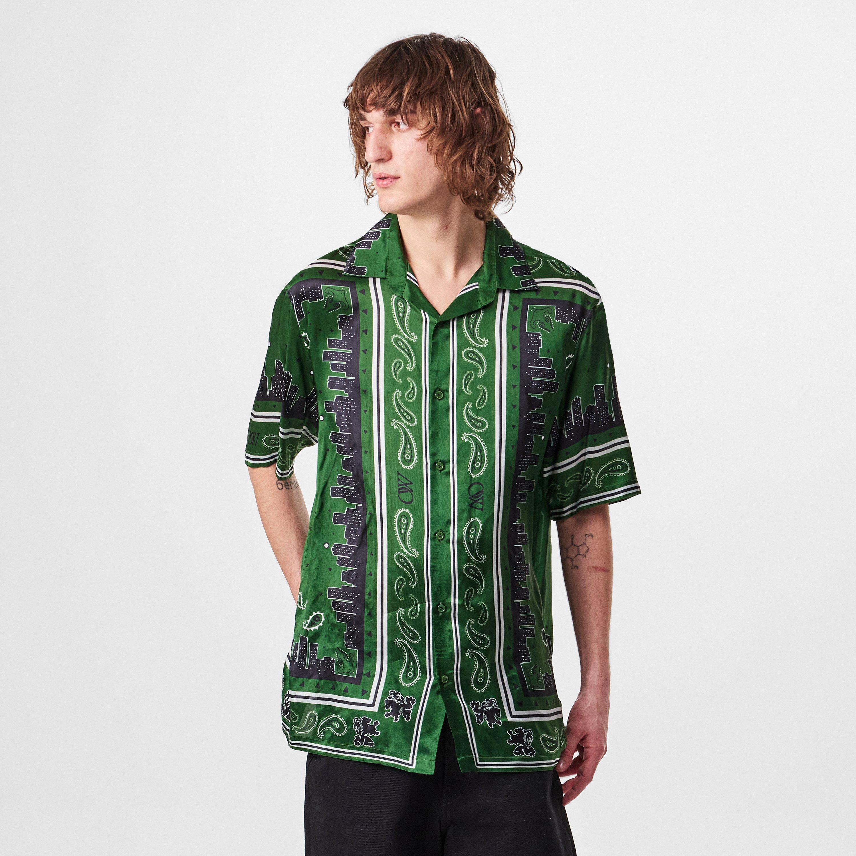 Willow Bough - Off White - Men's Bandana Bowling Shirt - 3