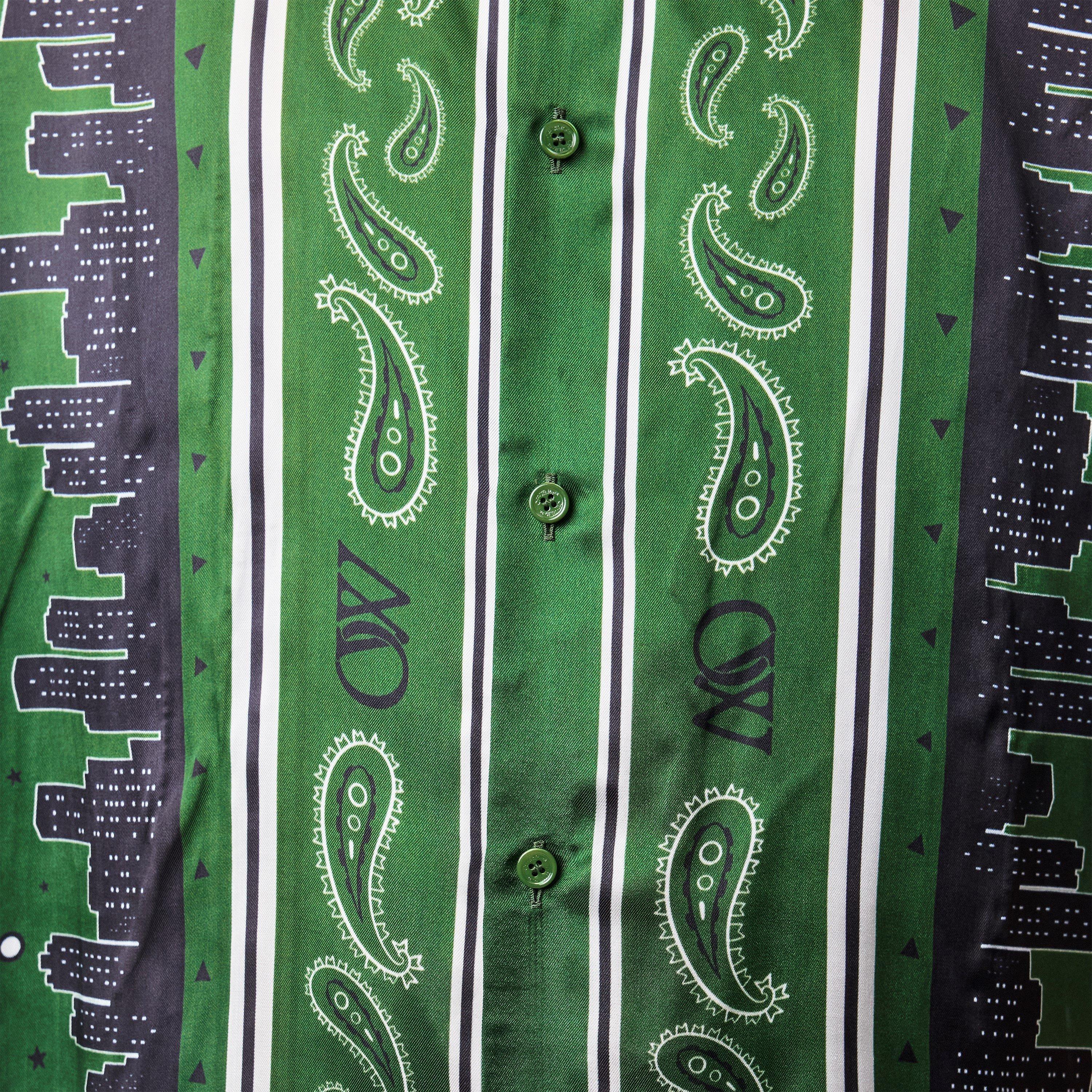 Willow Bough - Off White - Men's Bandana Bowling Shirt - 5