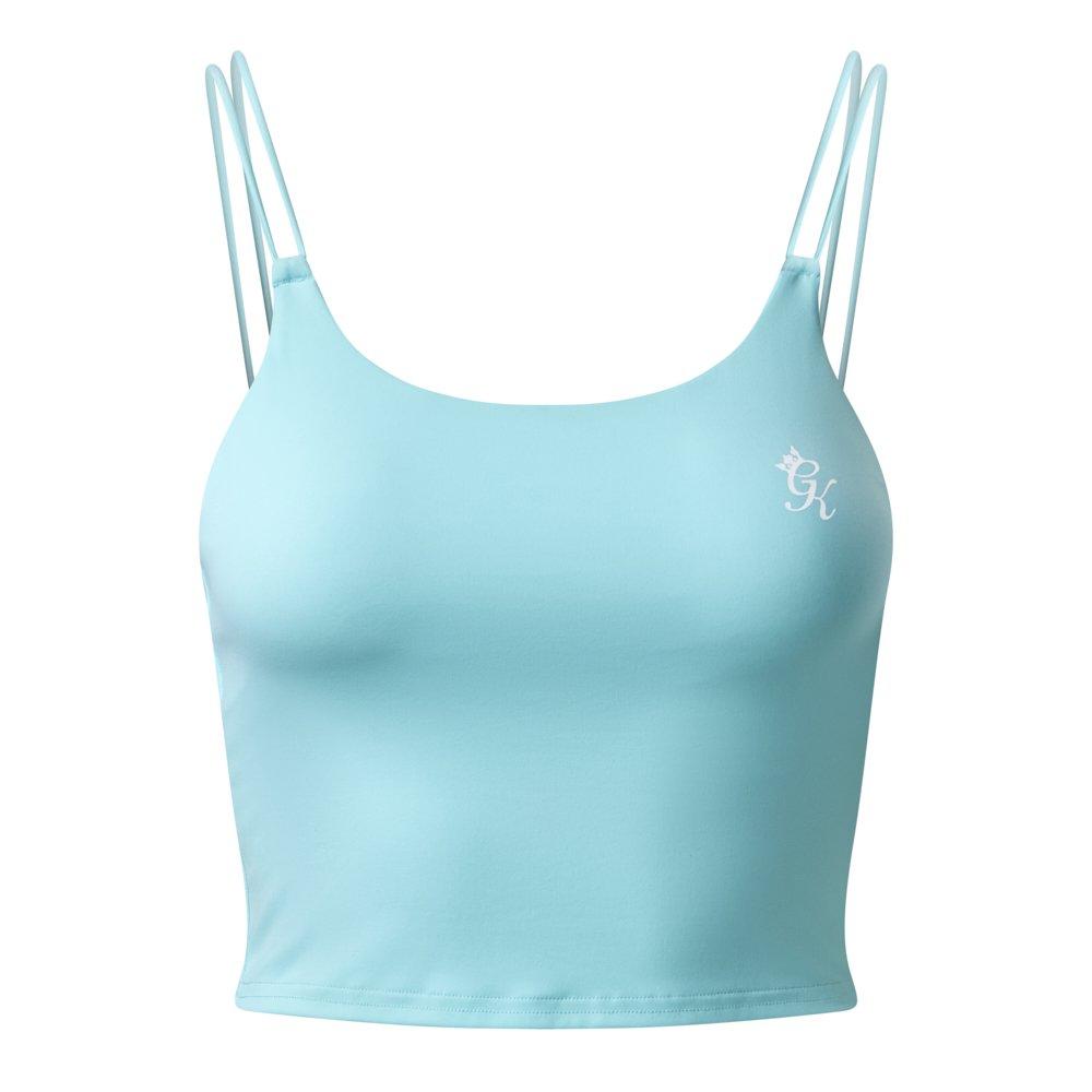 Pale Turquoise - Gym King - Gym King 365 Long Line Tank - Pale Turquoise - 1