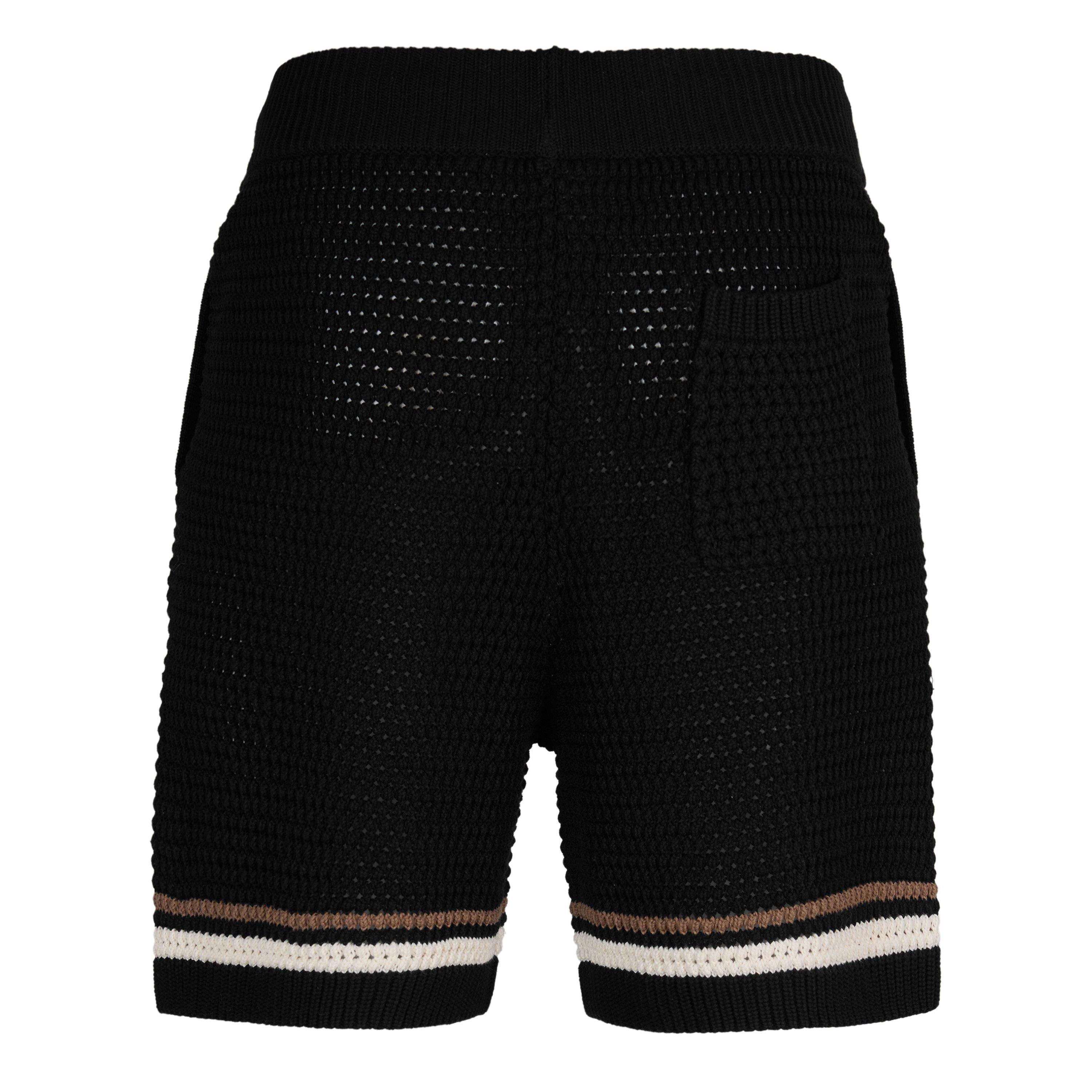 Black - The Couture Club - Men's Woven Tracksuit Shorts - 2