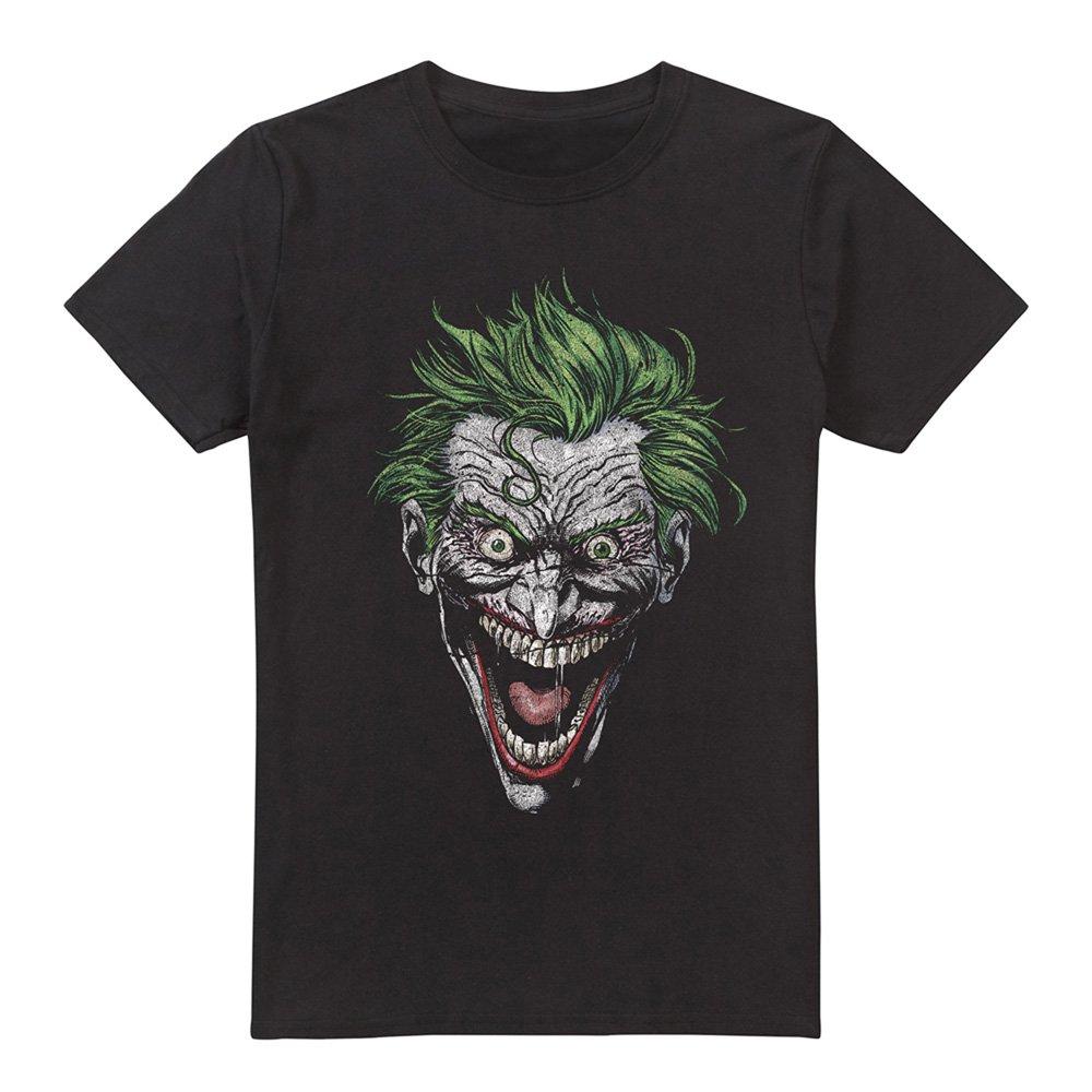 Black - The Batman - Joker Cotton Mens T-Shirt Black - 4