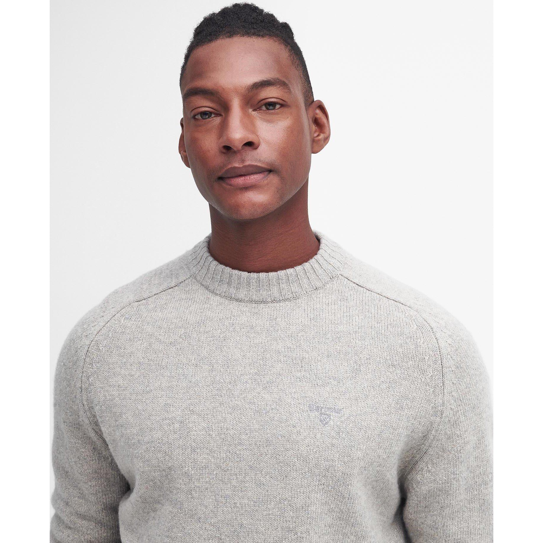 Light Grey GY15 - Barbour - Grangetown Crew Neck Jumper - 4
