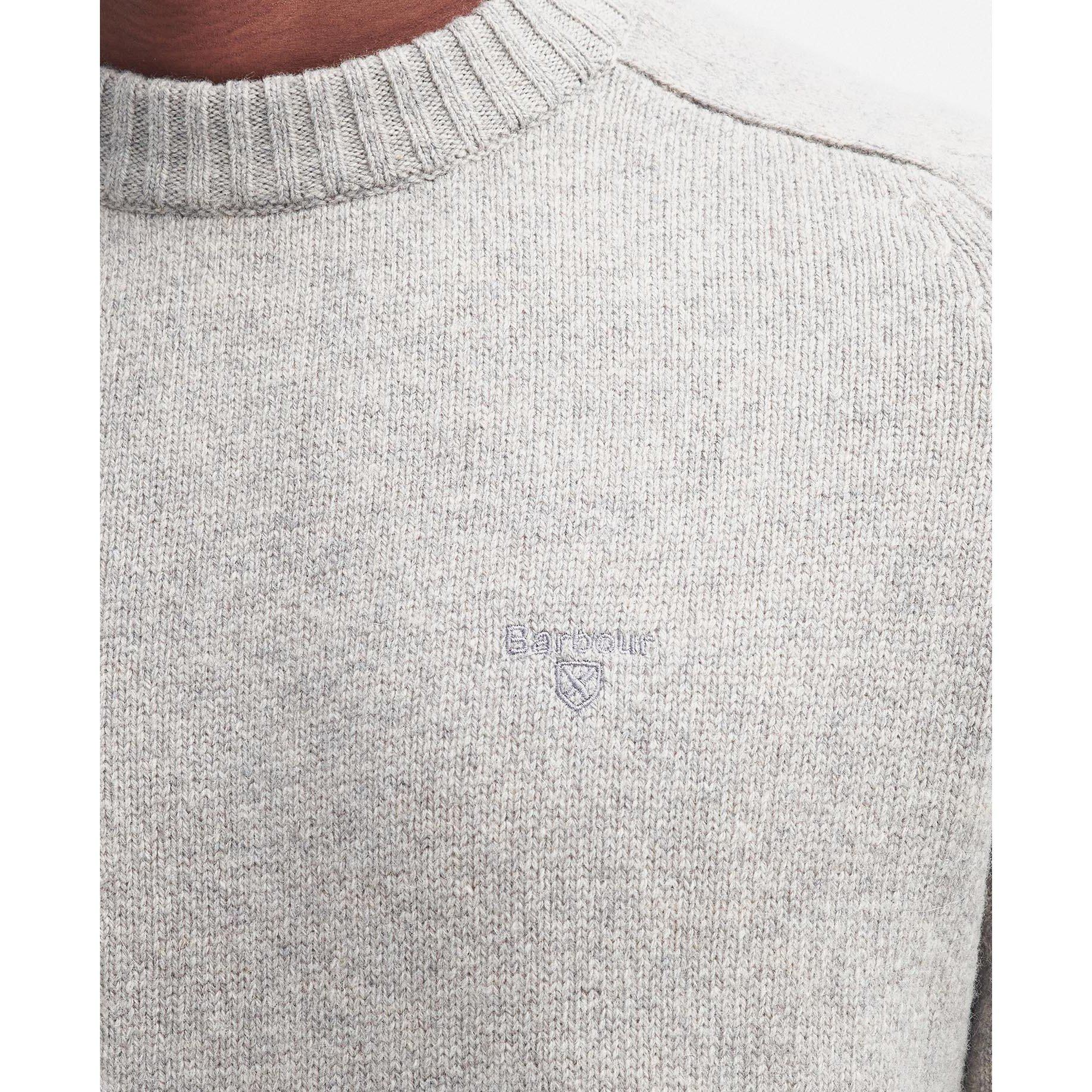 Light Grey GY15 - Barbour - Grangetown Crew Neck Jumper - 5