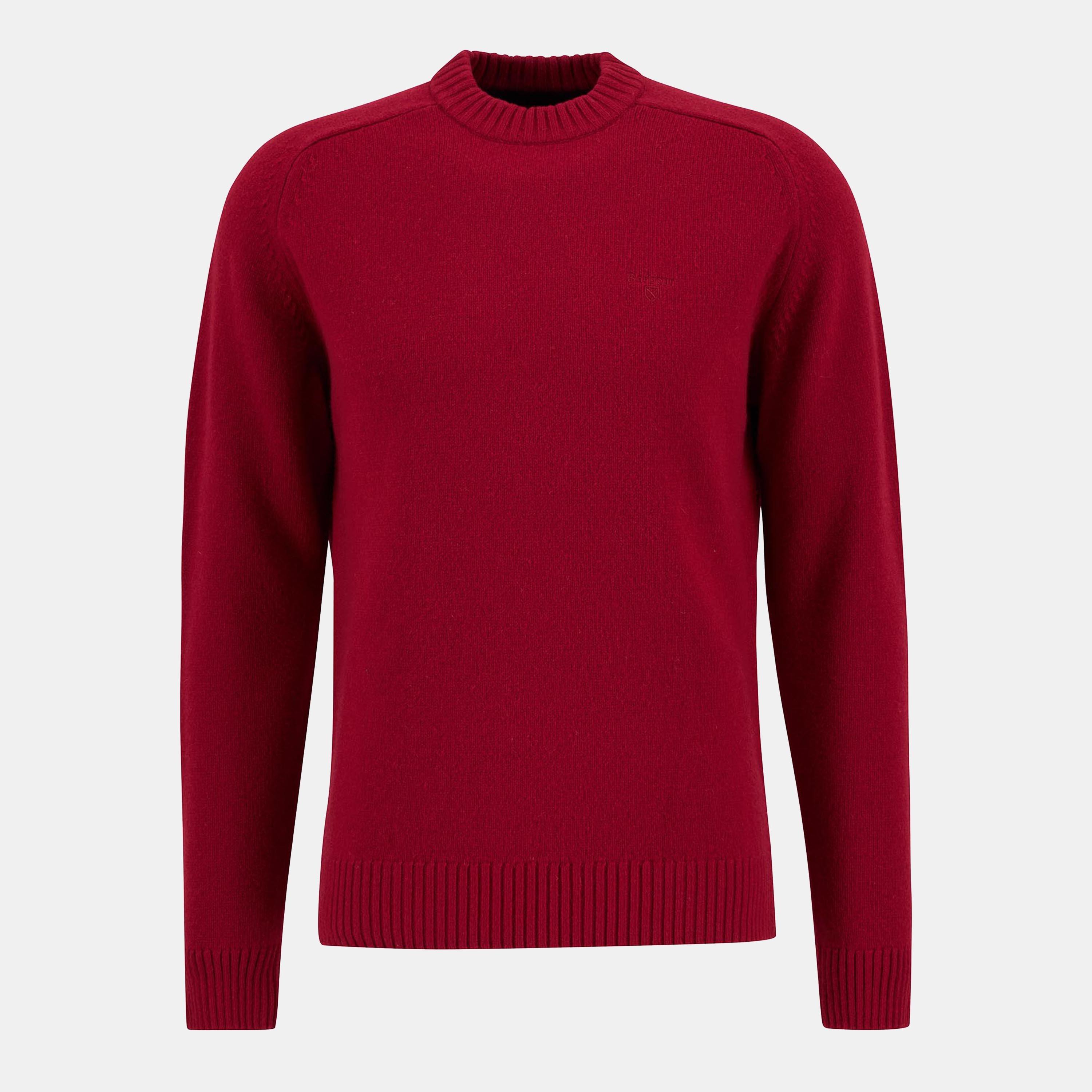 Barbour Grangetown Crew Neck Jumper - Biking Red RE32 - M