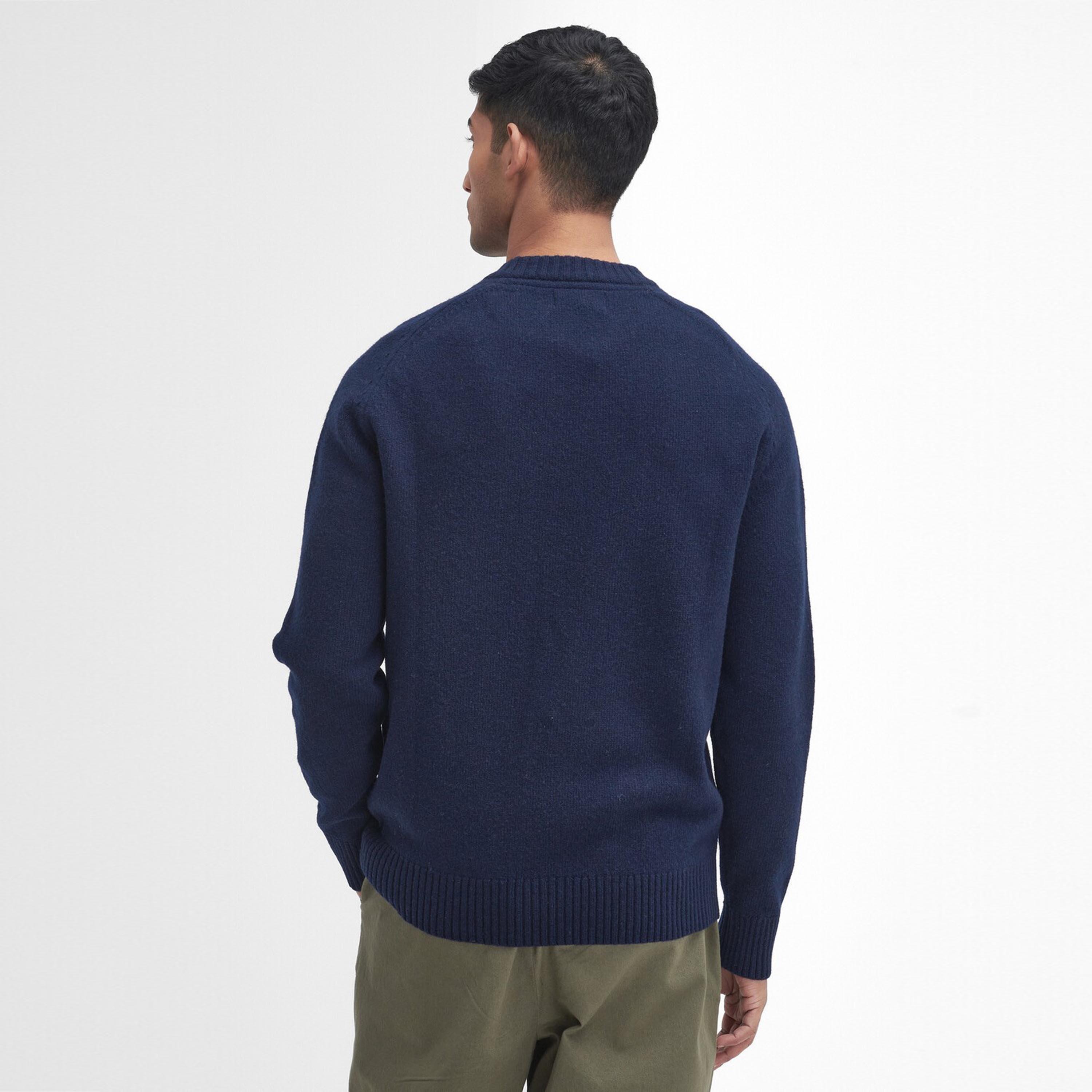 Navy NY91 - Barbour - Grangetown Crew Neck Jumper - 3