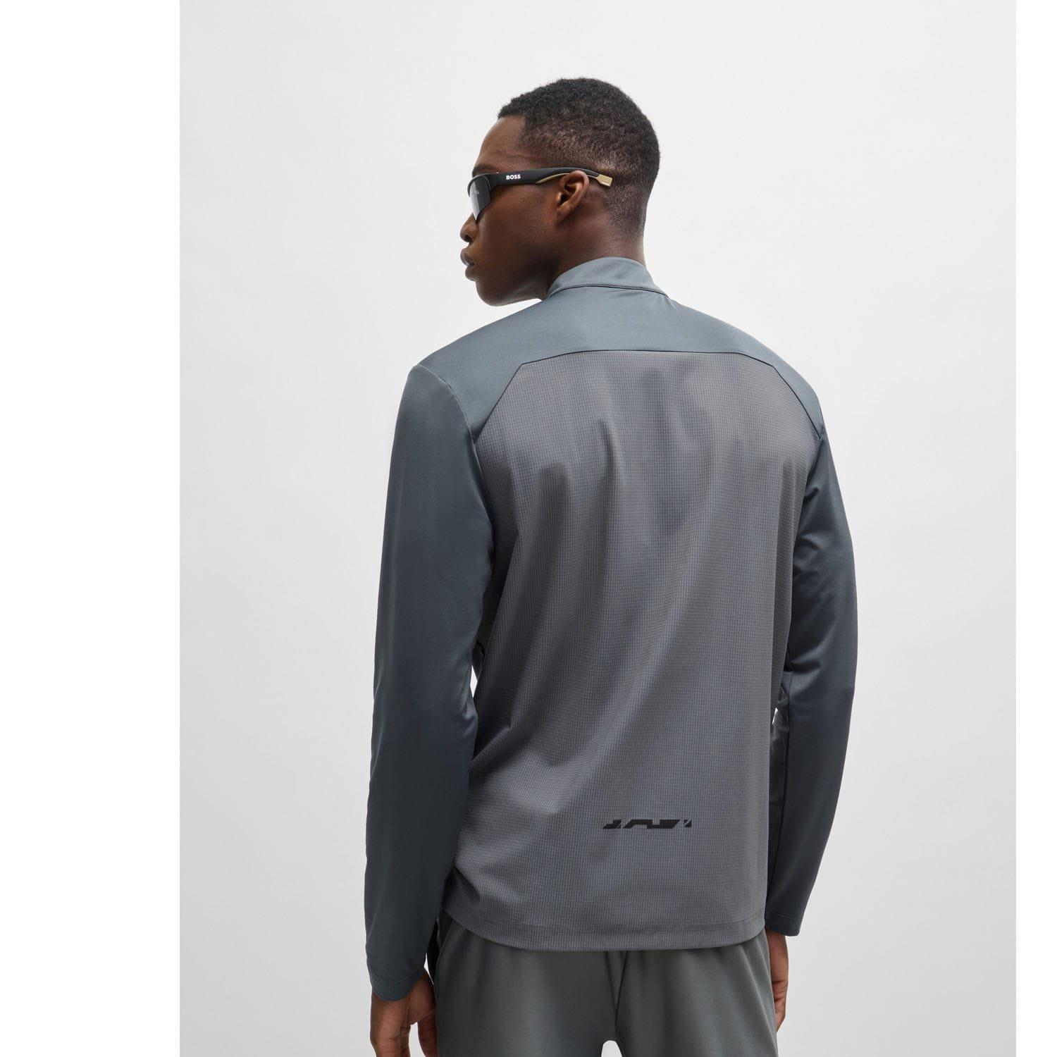 Beige - Boss - Decorative Reflective Logo Polo Shirt - 2