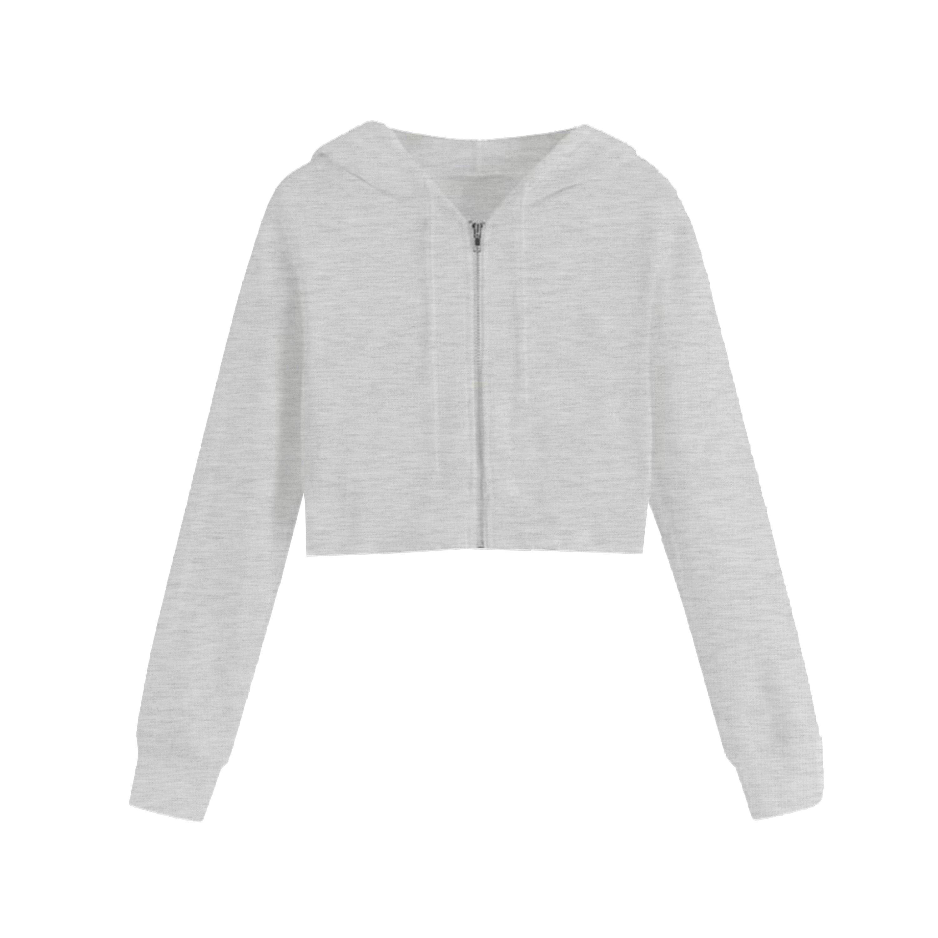 Miso Women's Cropped Hoodie - Grey - 12 (M)